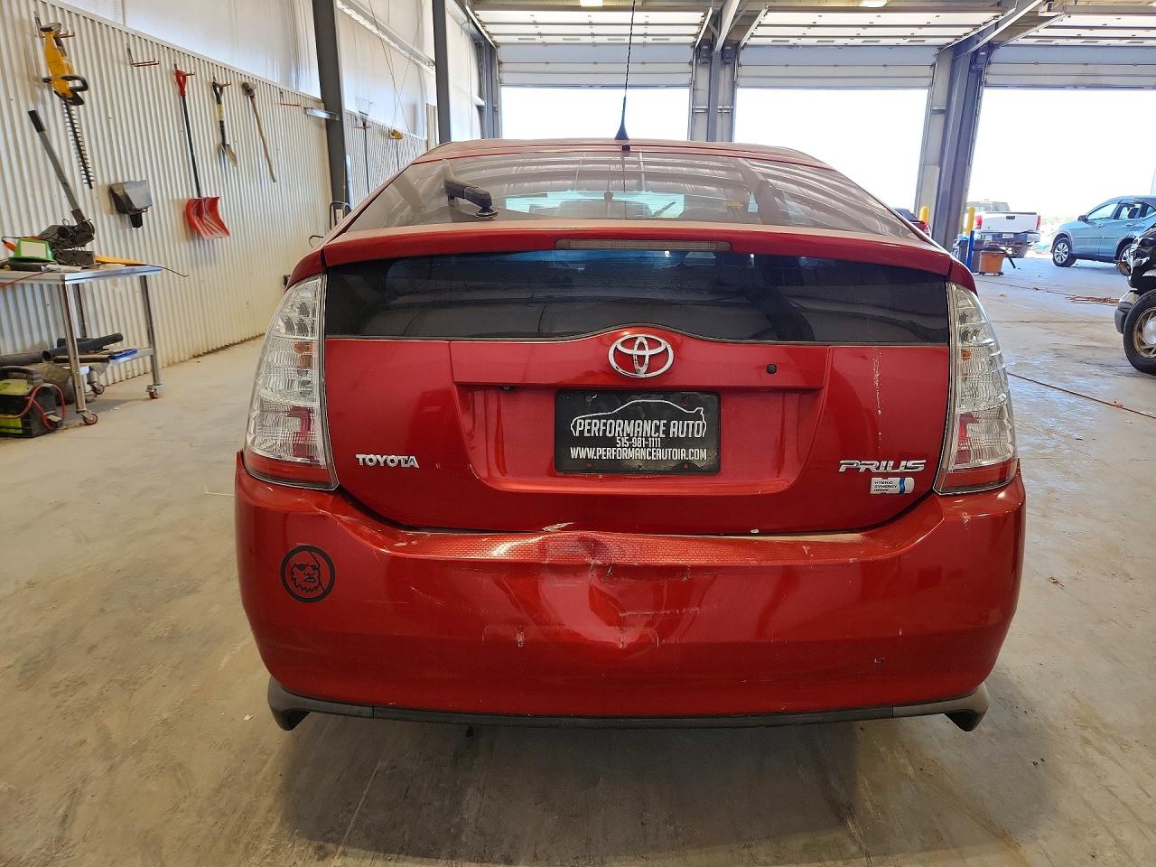 2008 Toyota Prius Base Red vin: JTDKB20U983346690
