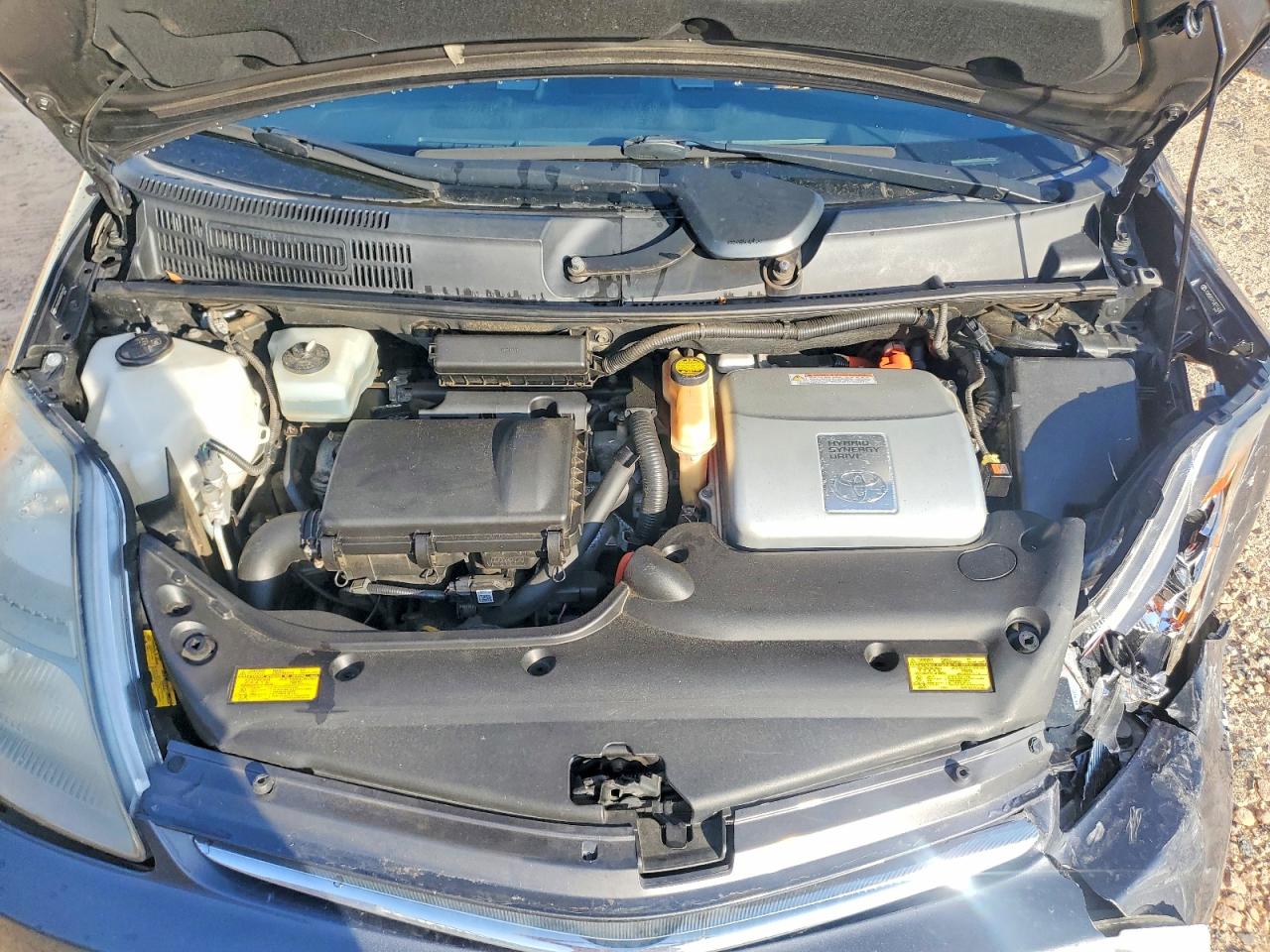 2008 Toyota Prius Base Gray vin: JTDKB20U983349394