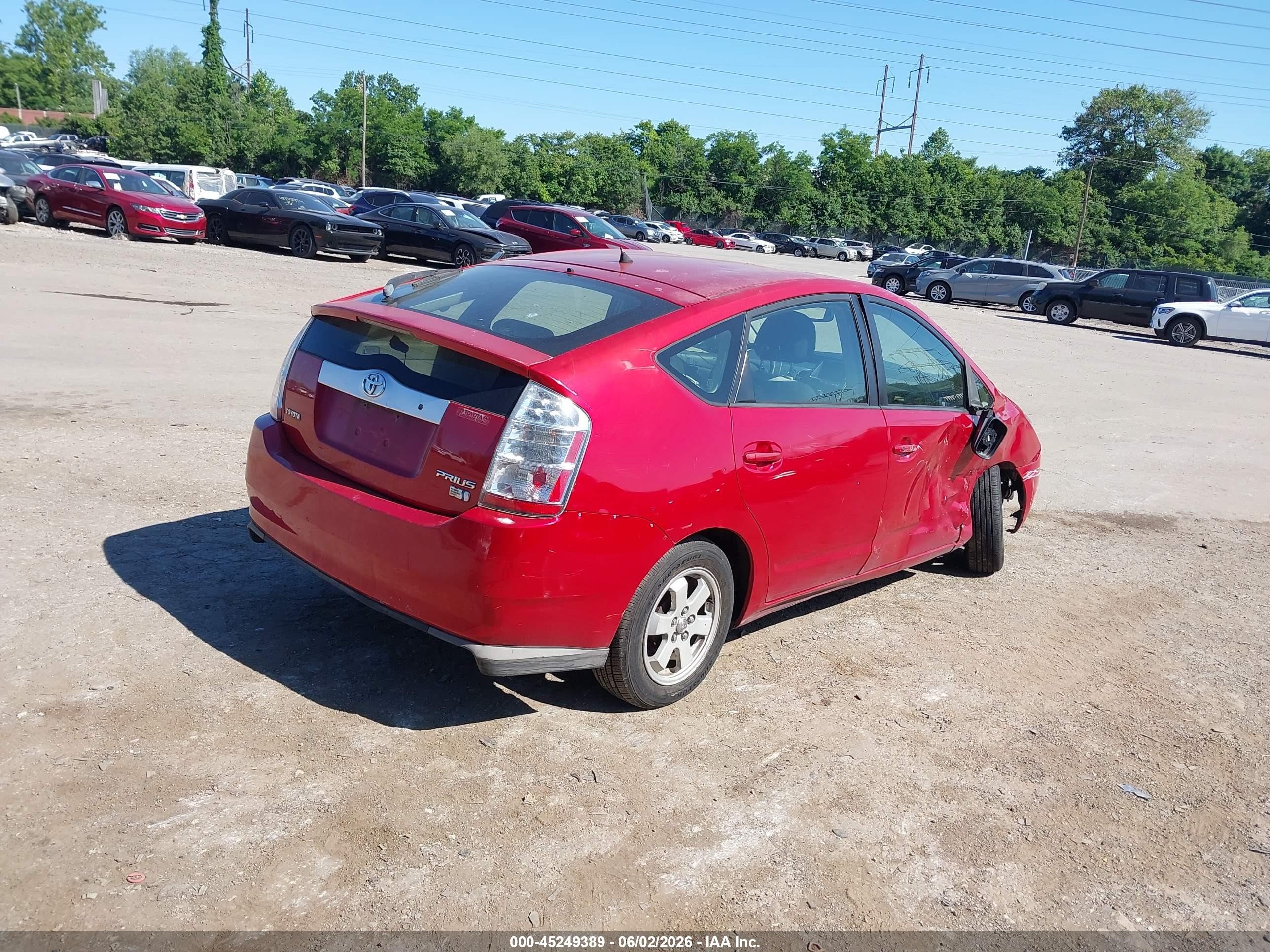 2008 Toyota Prius   Red vin: JTDKB20U983369662