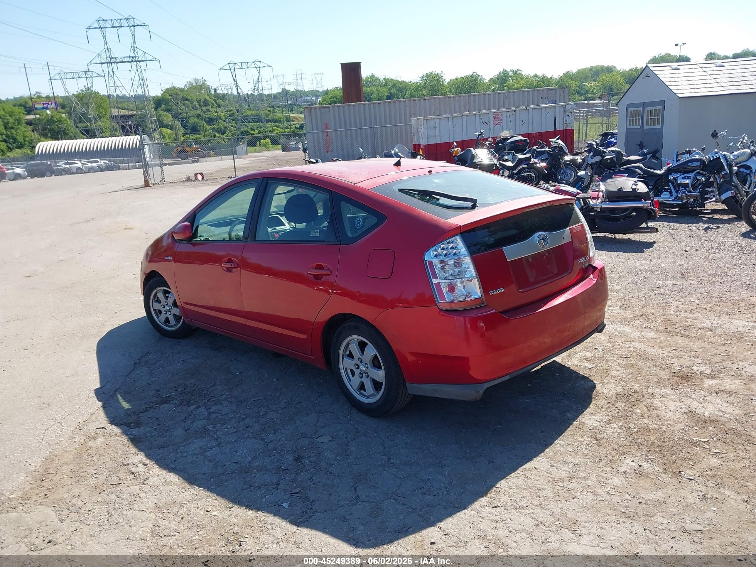 2008 Toyota Prius   Red vin: JTDKB20U983369662