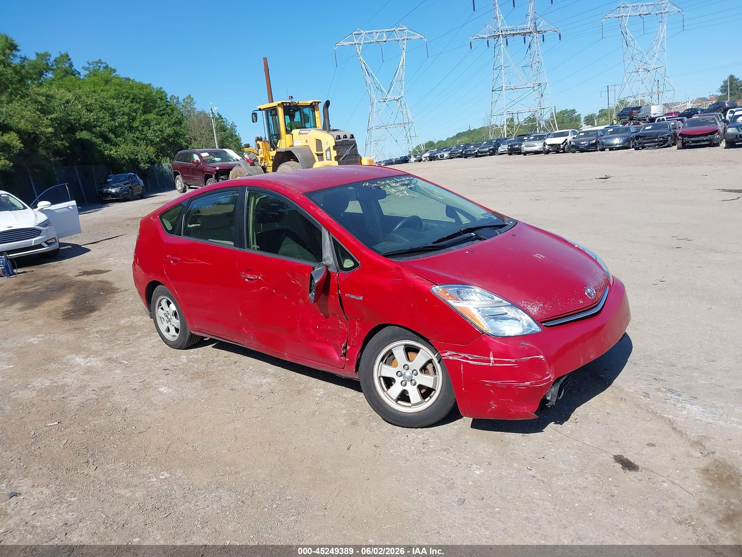 2008 Toyota Prius   Red vin: JTDKB20U983369662