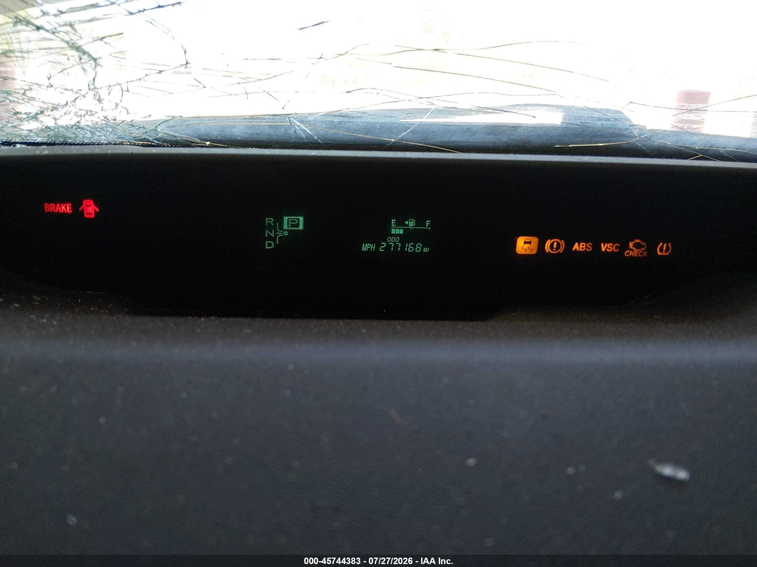 2008 Toyota Prius   White vin: JTDKB20U983376790