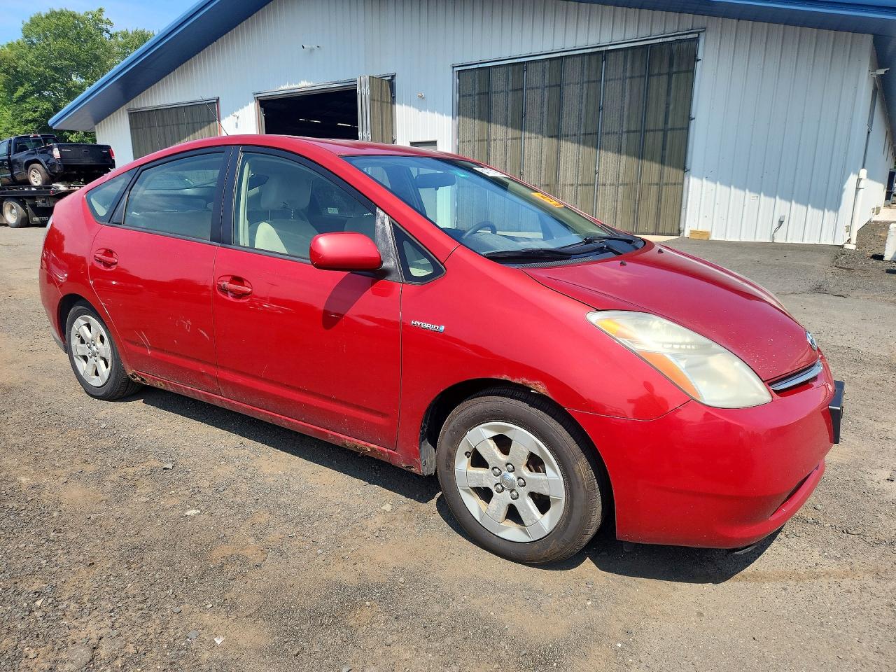 2008 Toyota Prius Base Red vin: JTDKB20U983392892
