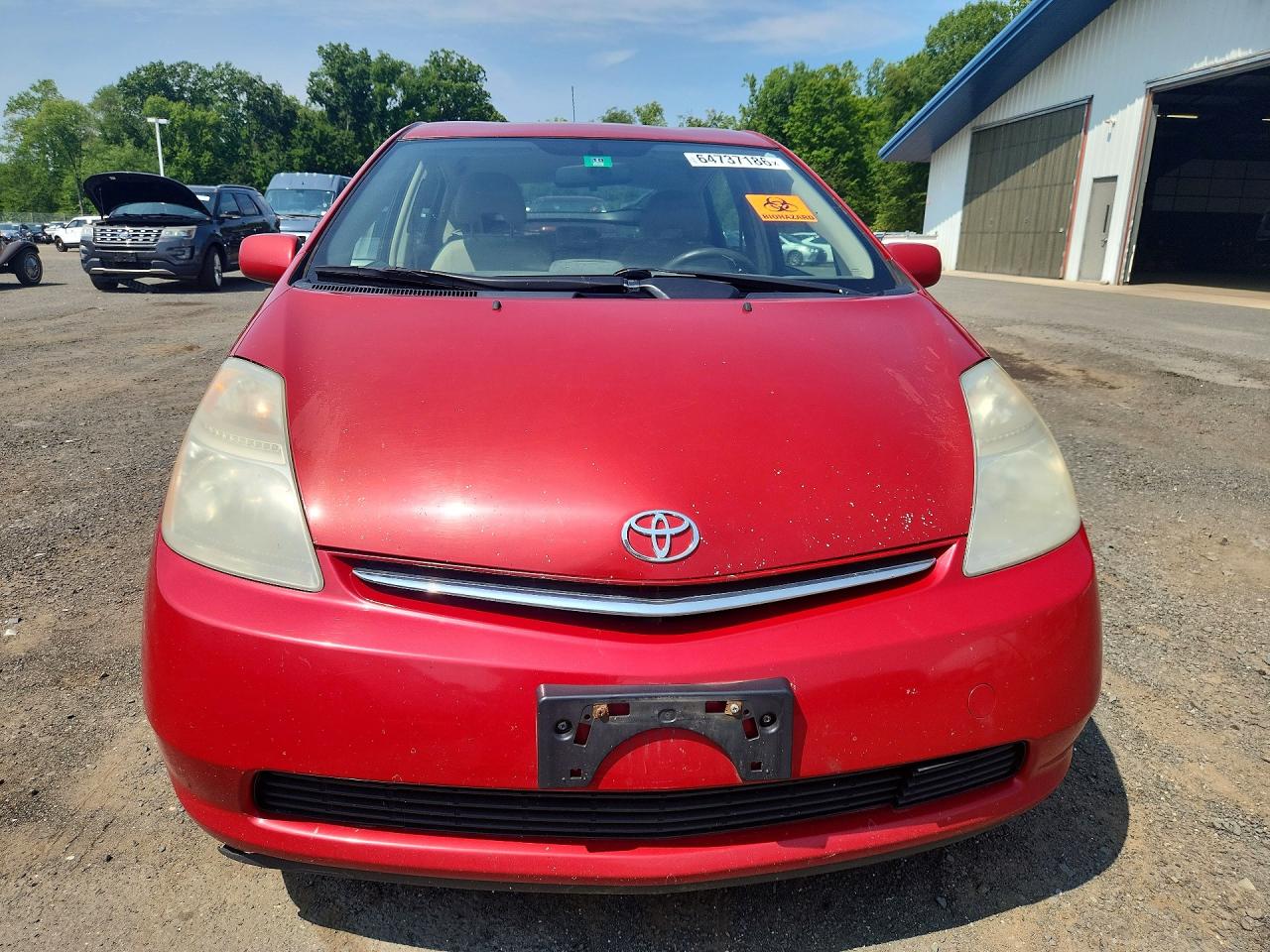 2008 Toyota Prius Base Red vin: JTDKB20U983392892