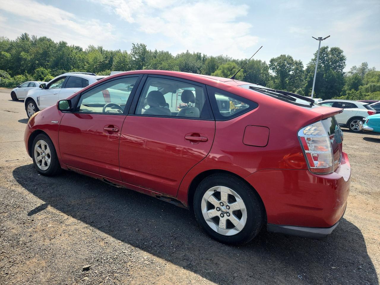 2008 Toyota Prius Base Red vin: JTDKB20U983392892