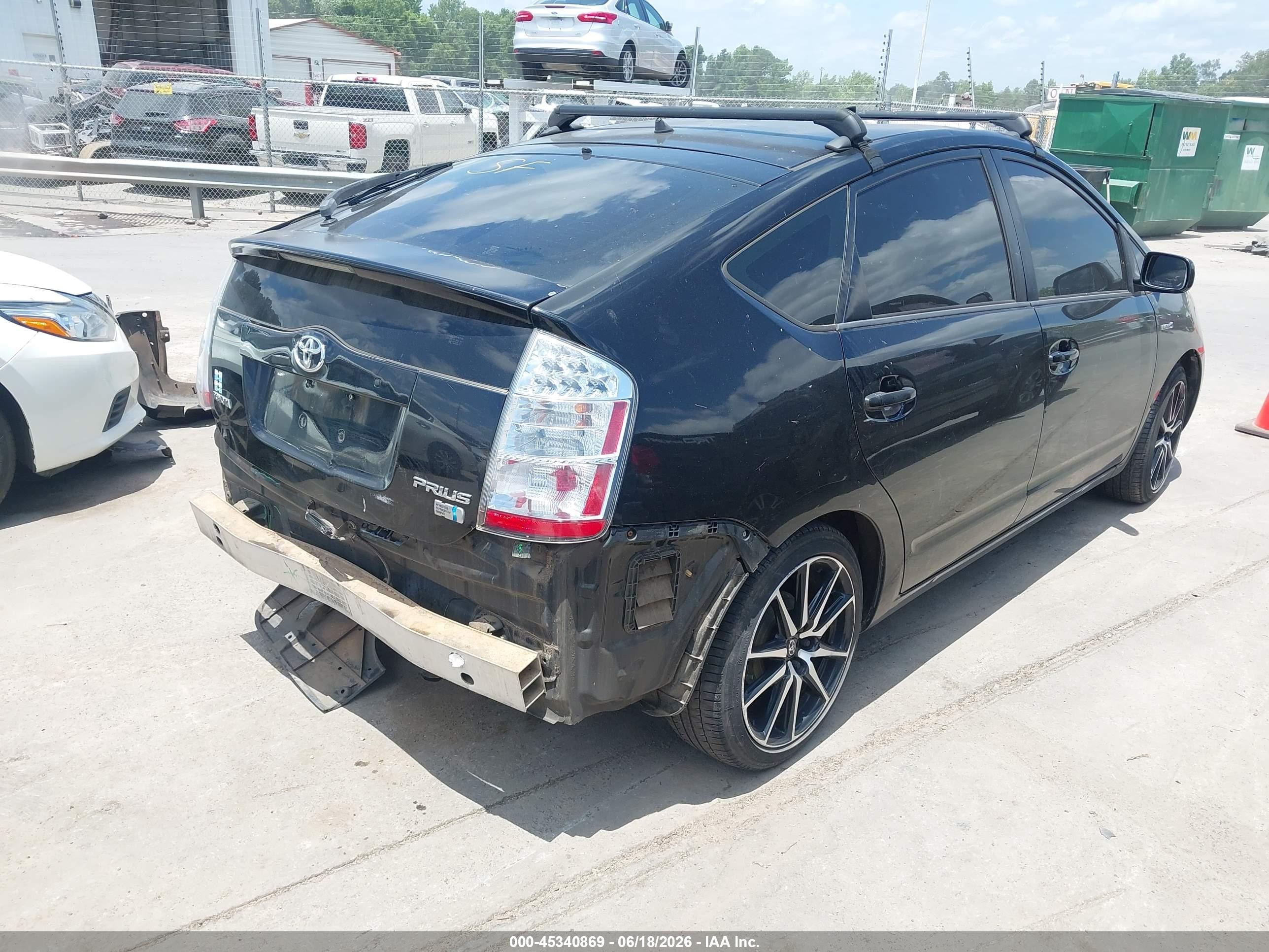 2008 Toyota Prius   Black vin: JTDKB20U983412638