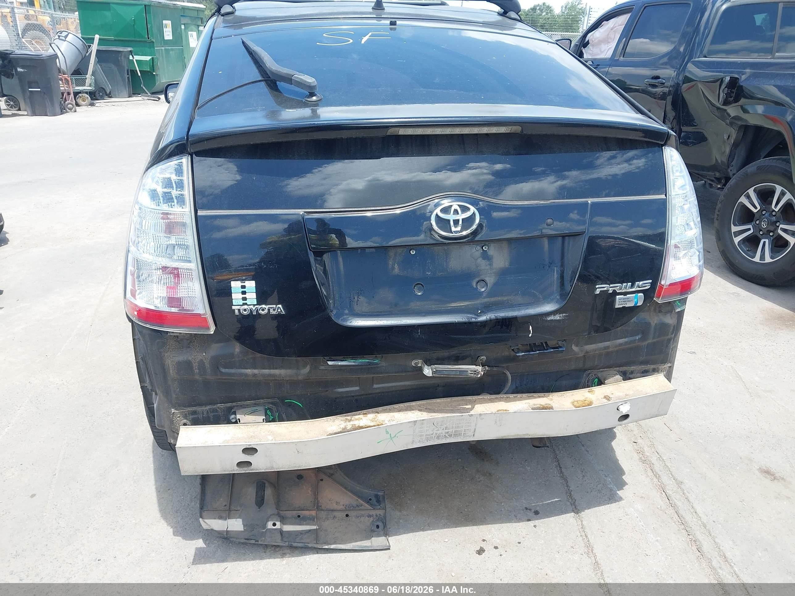 2008 Toyota Prius   Black vin: JTDKB20U983412638