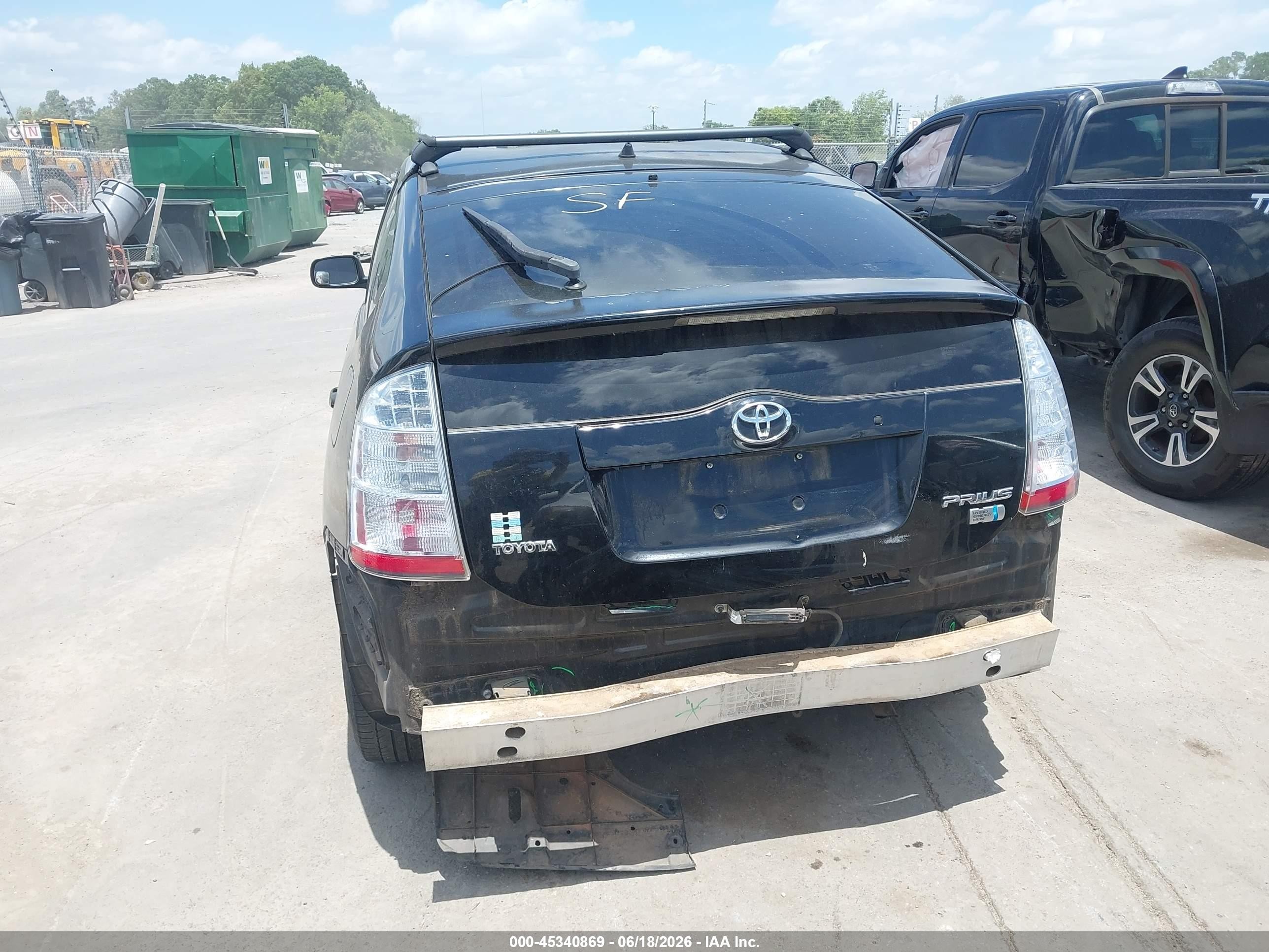 2008 Toyota Prius   Black vin: JTDKB20U983412638
