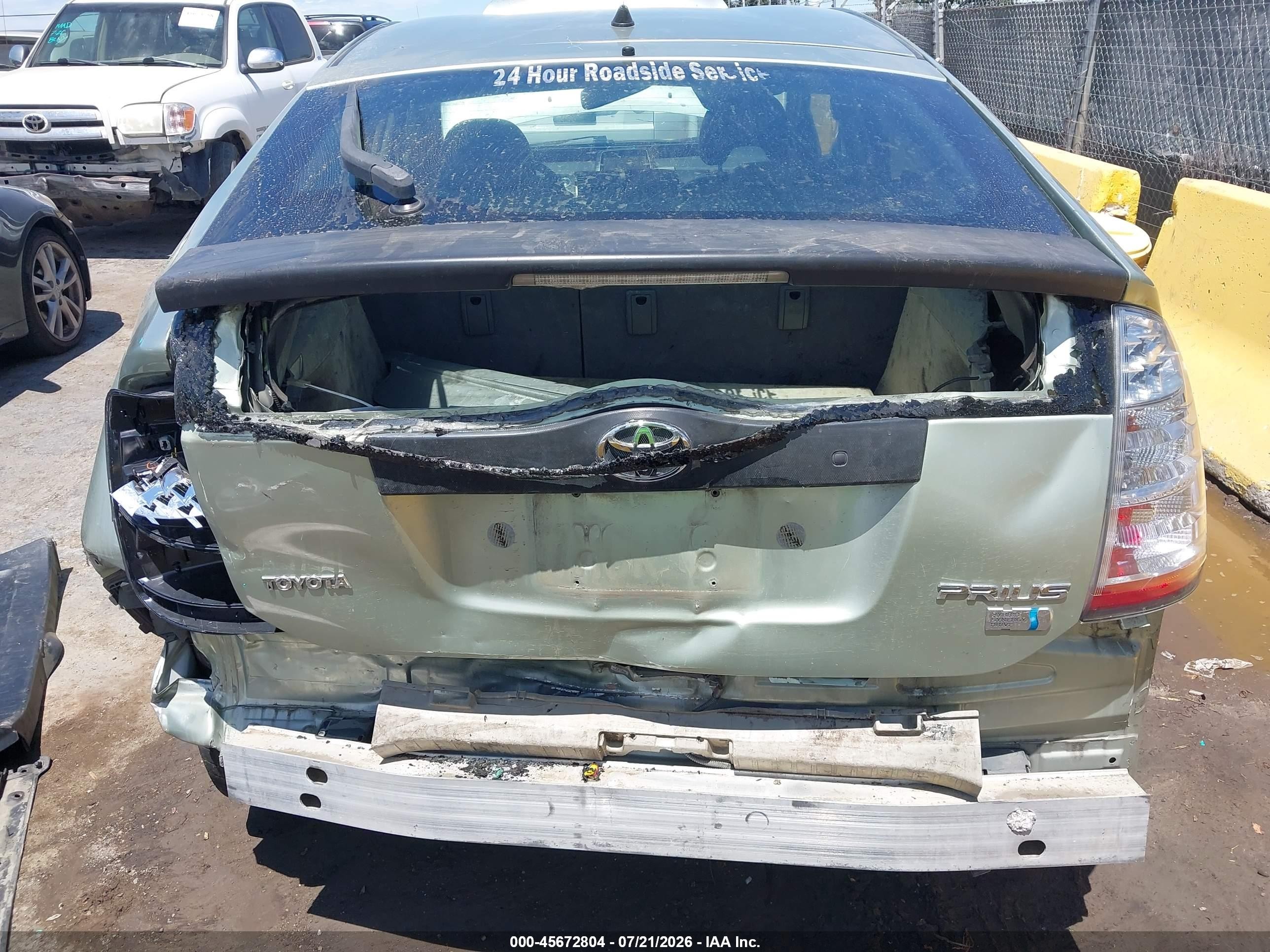 2008 Toyota Prius   Зеленый vin: JTDKB20U983413398