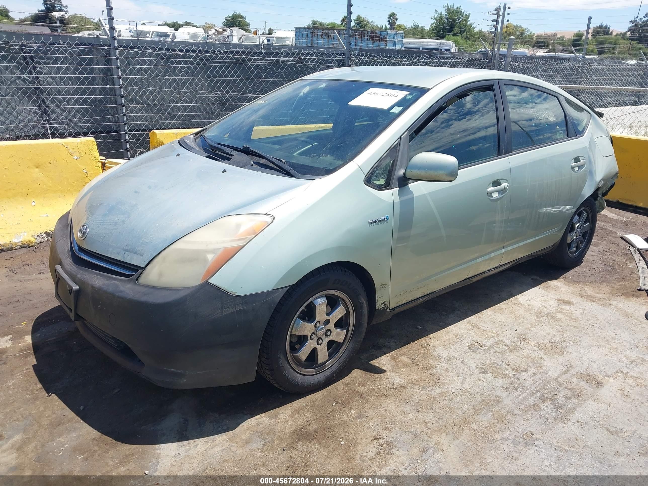 2008 Toyota Prius   Зеленый vin: JTDKB20U983413398