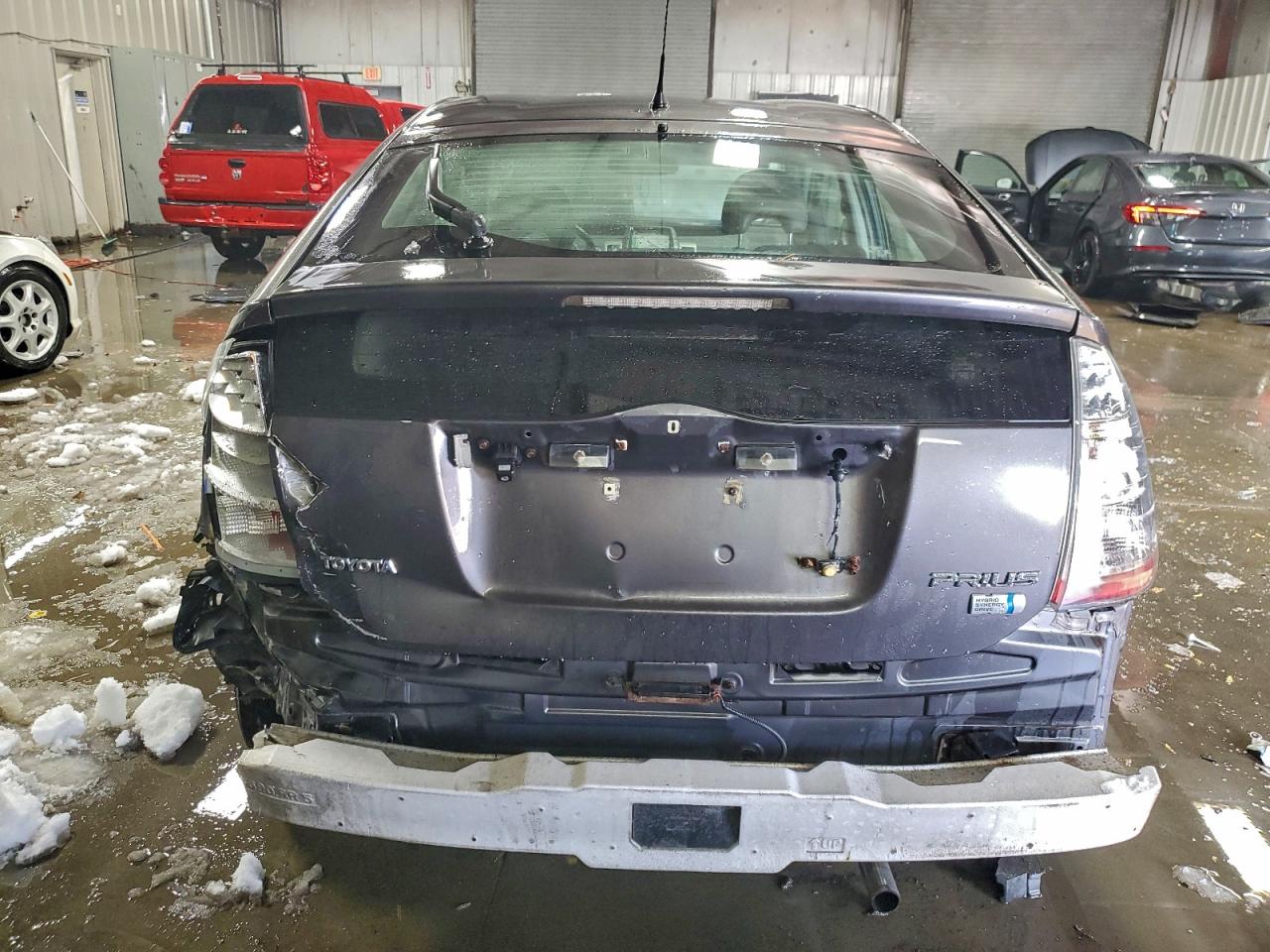 2008 Toyota Prius Base Gray vin: JTDKB20U983430430