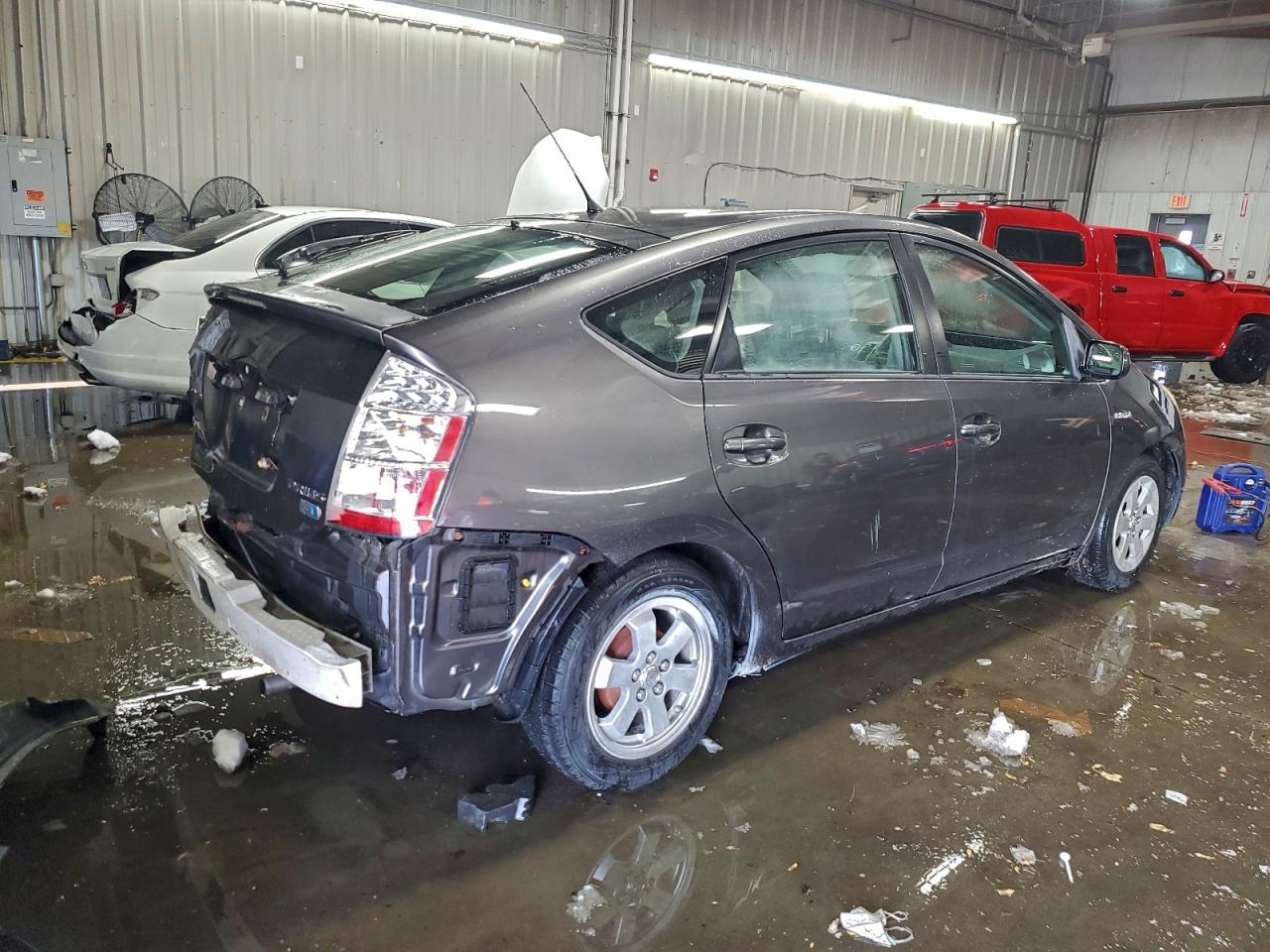 2008 Toyota Prius Base Gray vin: JTDKB20U983430430