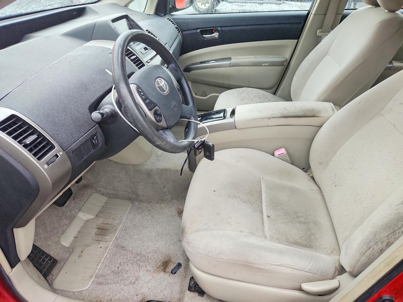 2008 Toyota Prius Base Красный vin: JTDKB20U983430668