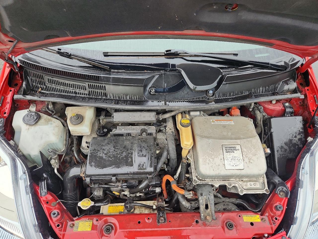 2008 Toyota Prius Base Красный vin: JTDKB20U983430668