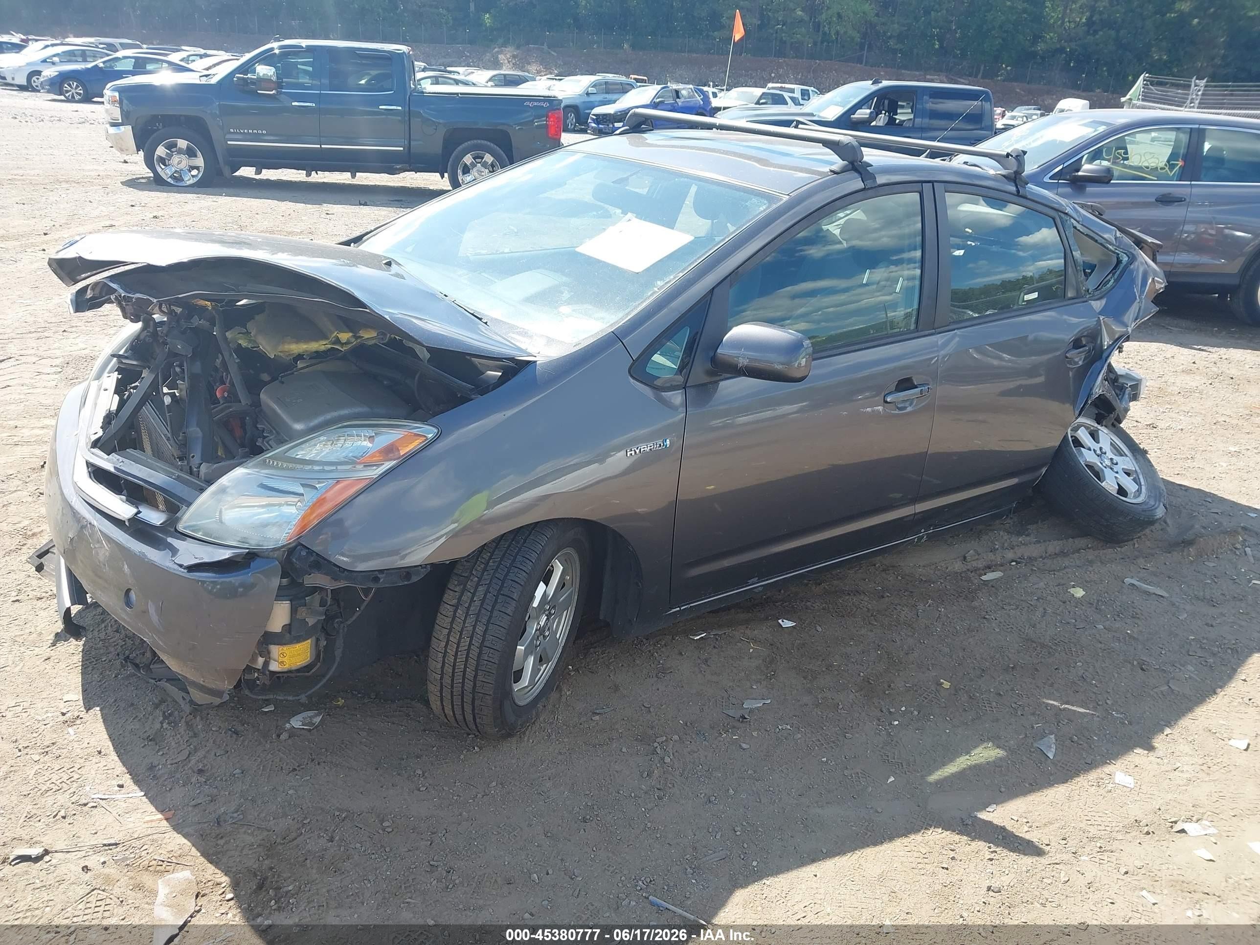 2008 Toyota Prius   Gray vin: JTDKB20U983444327