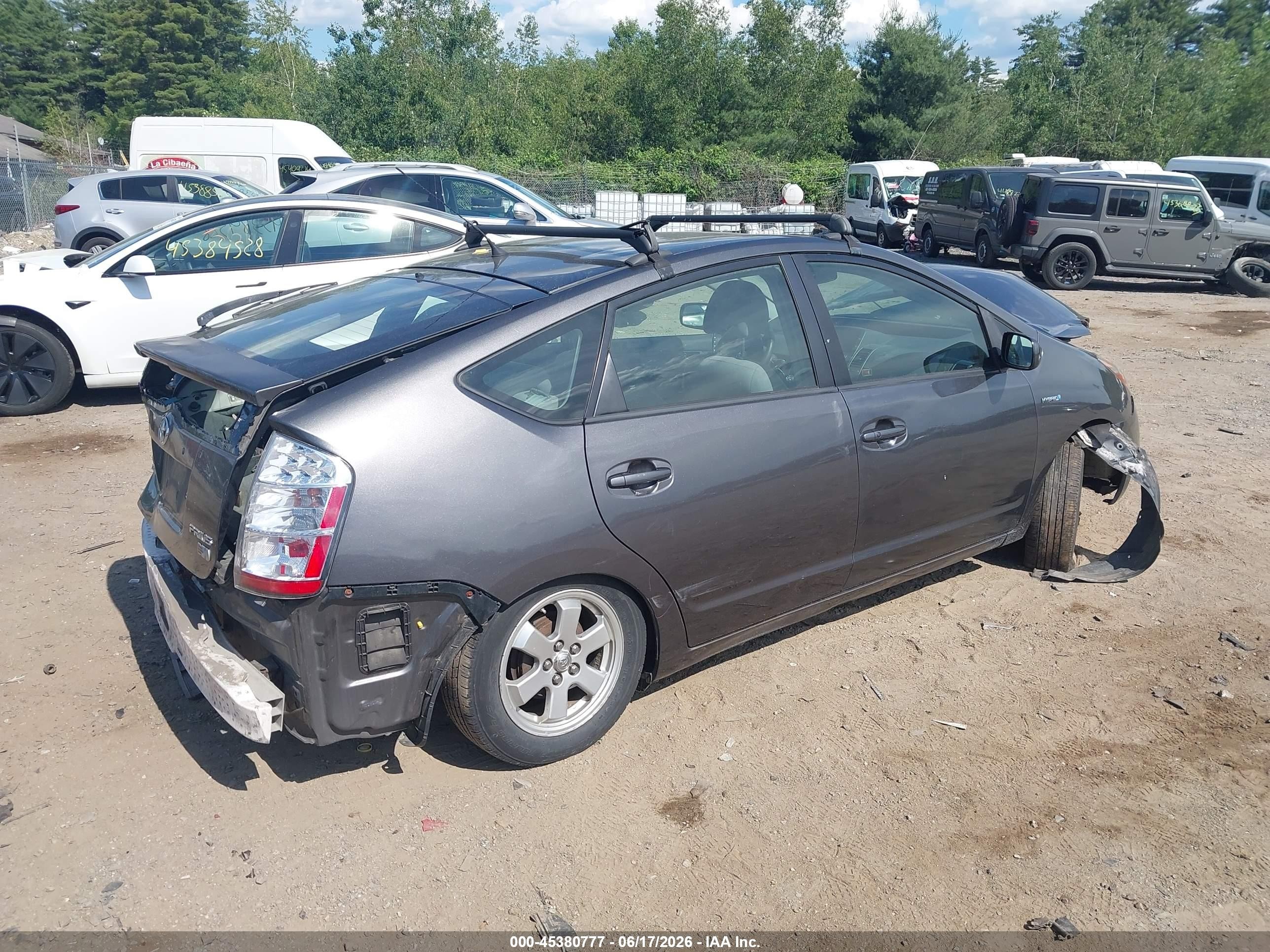2008 Toyota Prius   Gray vin: JTDKB20U983444327