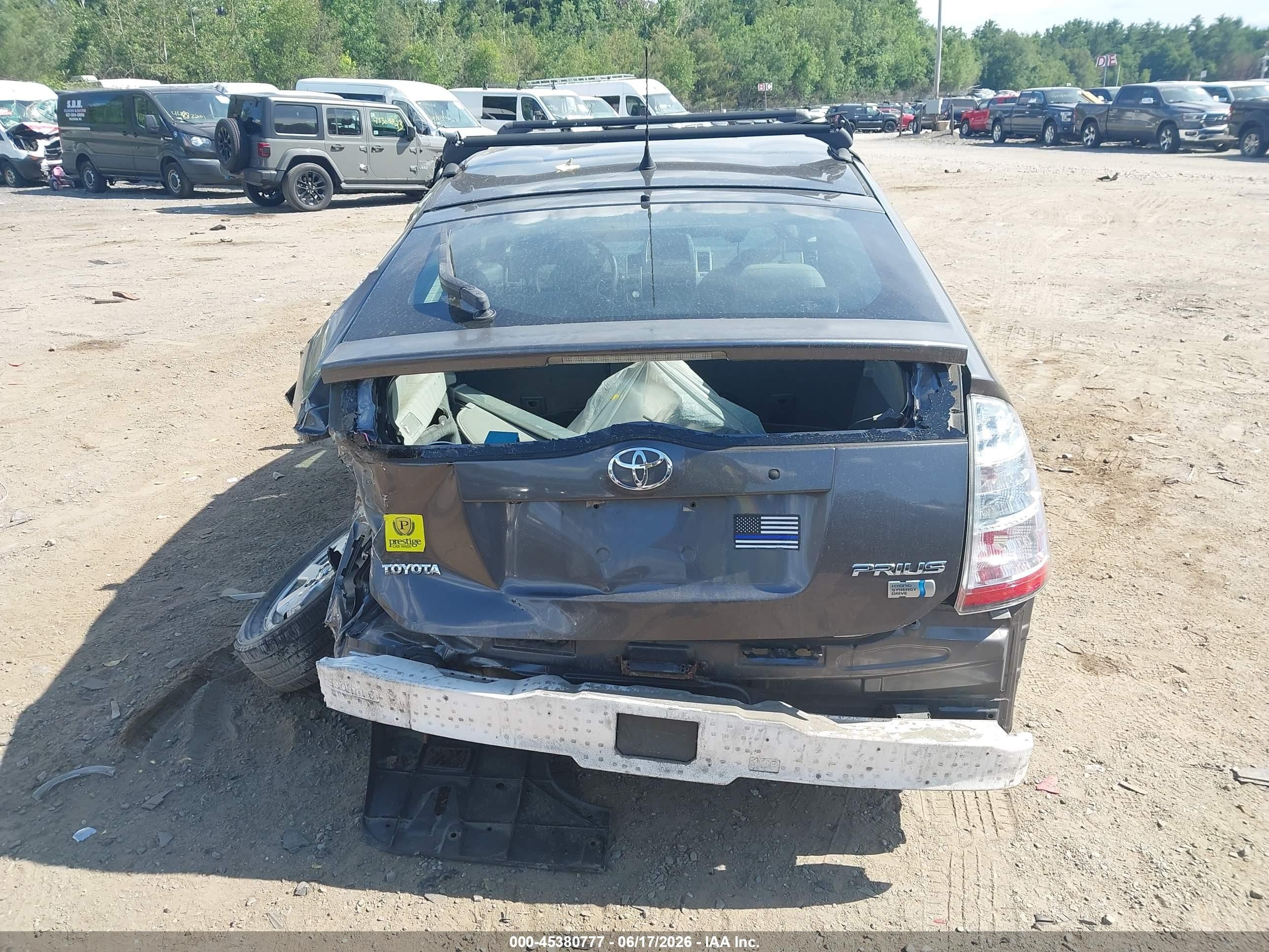 2008 Toyota Prius   Gray vin: JTDKB20U983444327