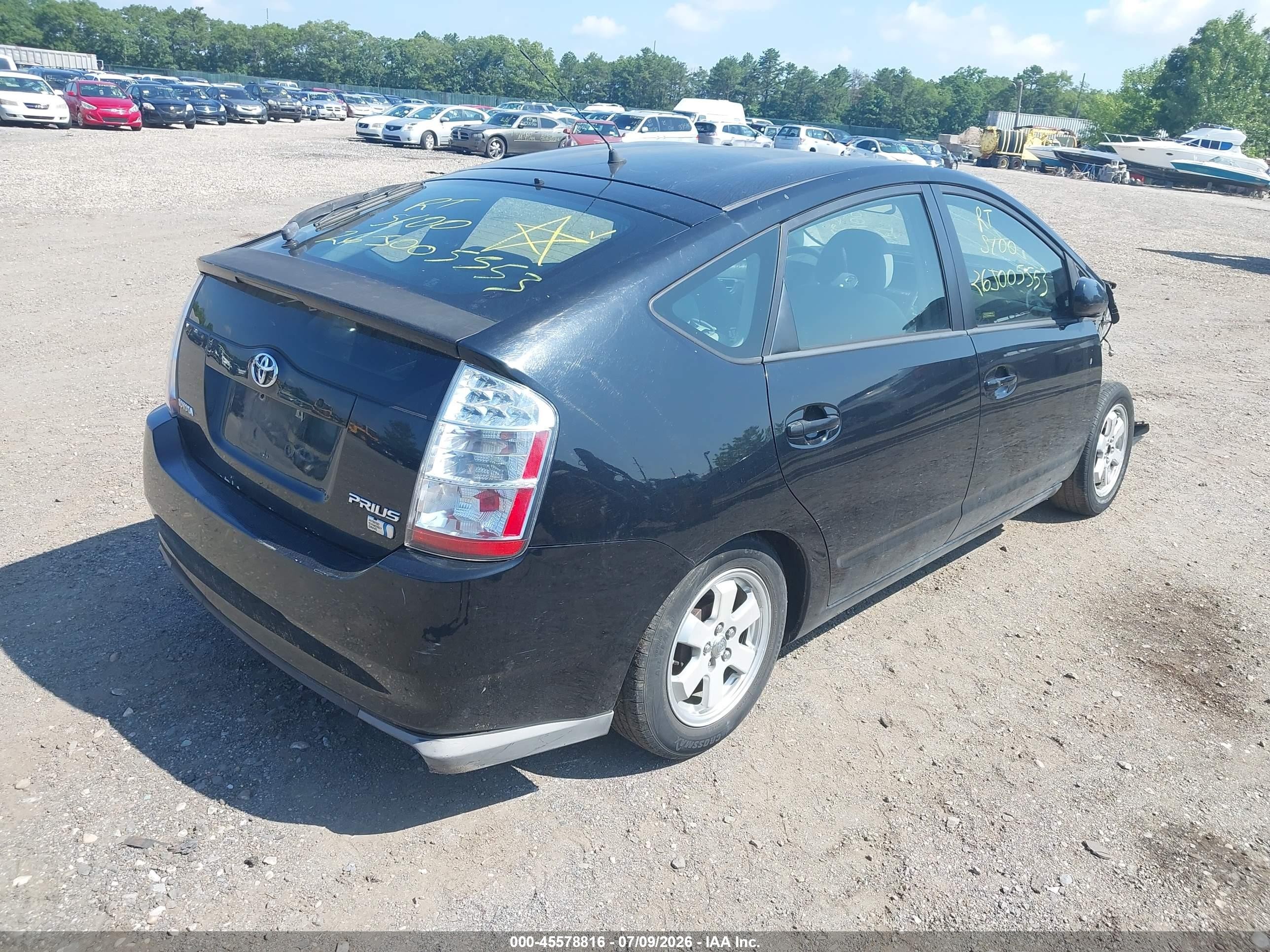 2008 Toyota Prius   Черный vin: JTDKB20U983460656