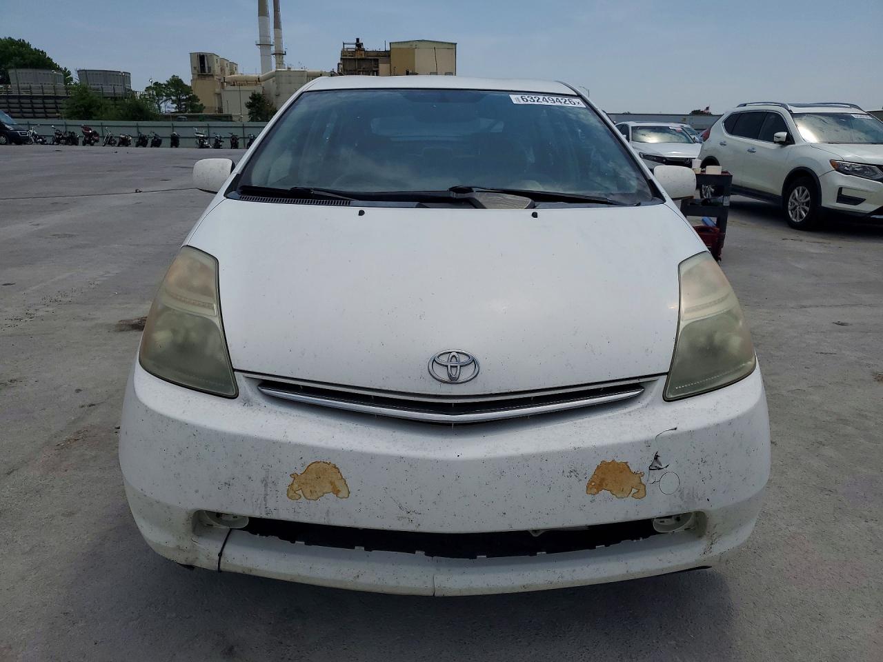 2008 Toyota Prius Base White vin: JTDKB20U987701205