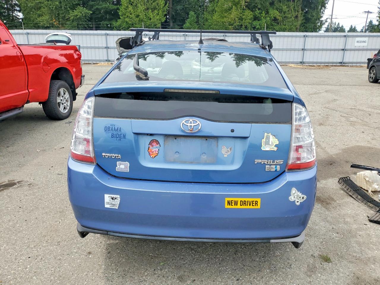 2008 Toyota Prius Base Blue vin: JTDKB20U987701477
