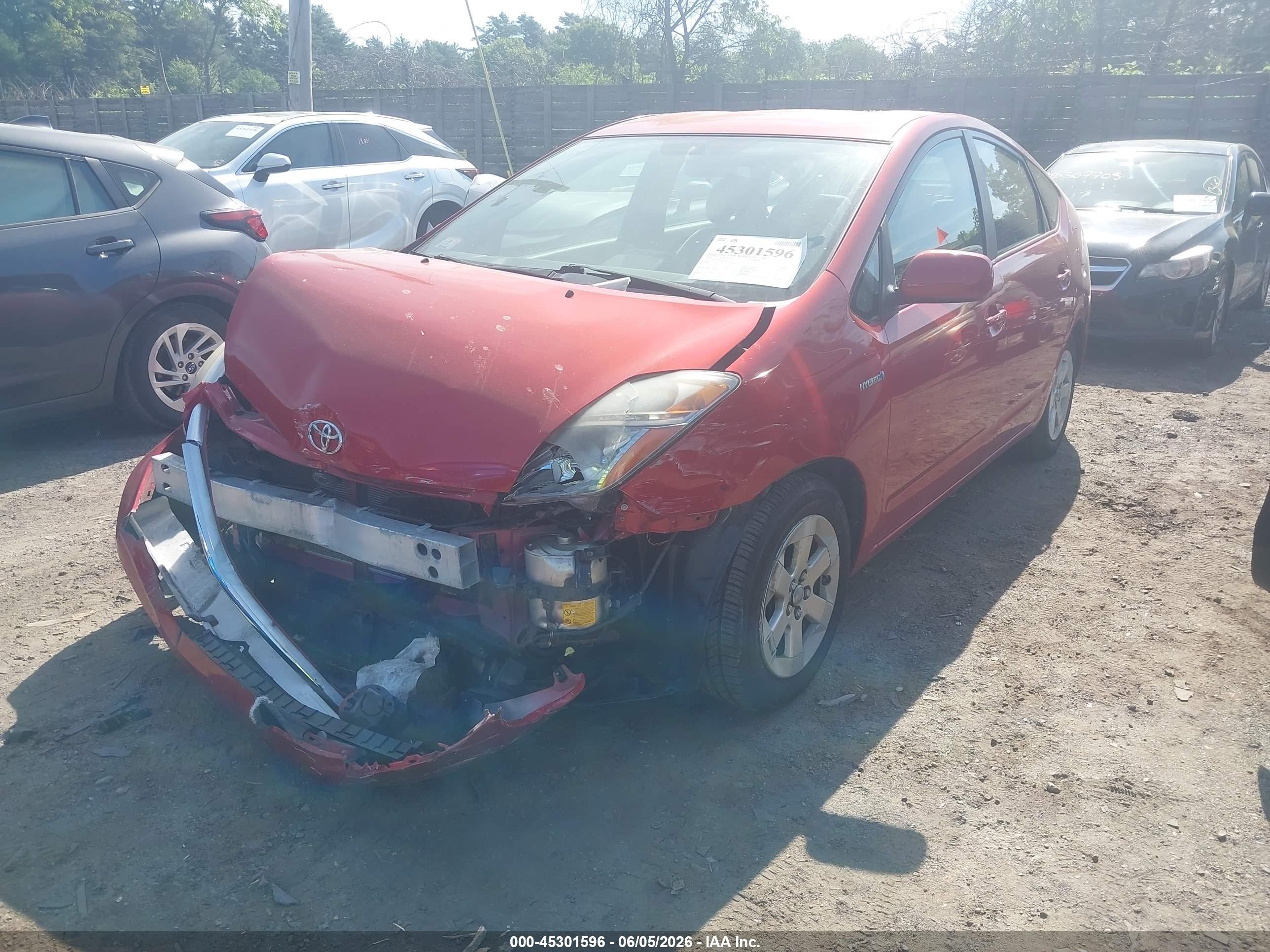 2008 Toyota Prius   Red vin: JTDKB20U987723754