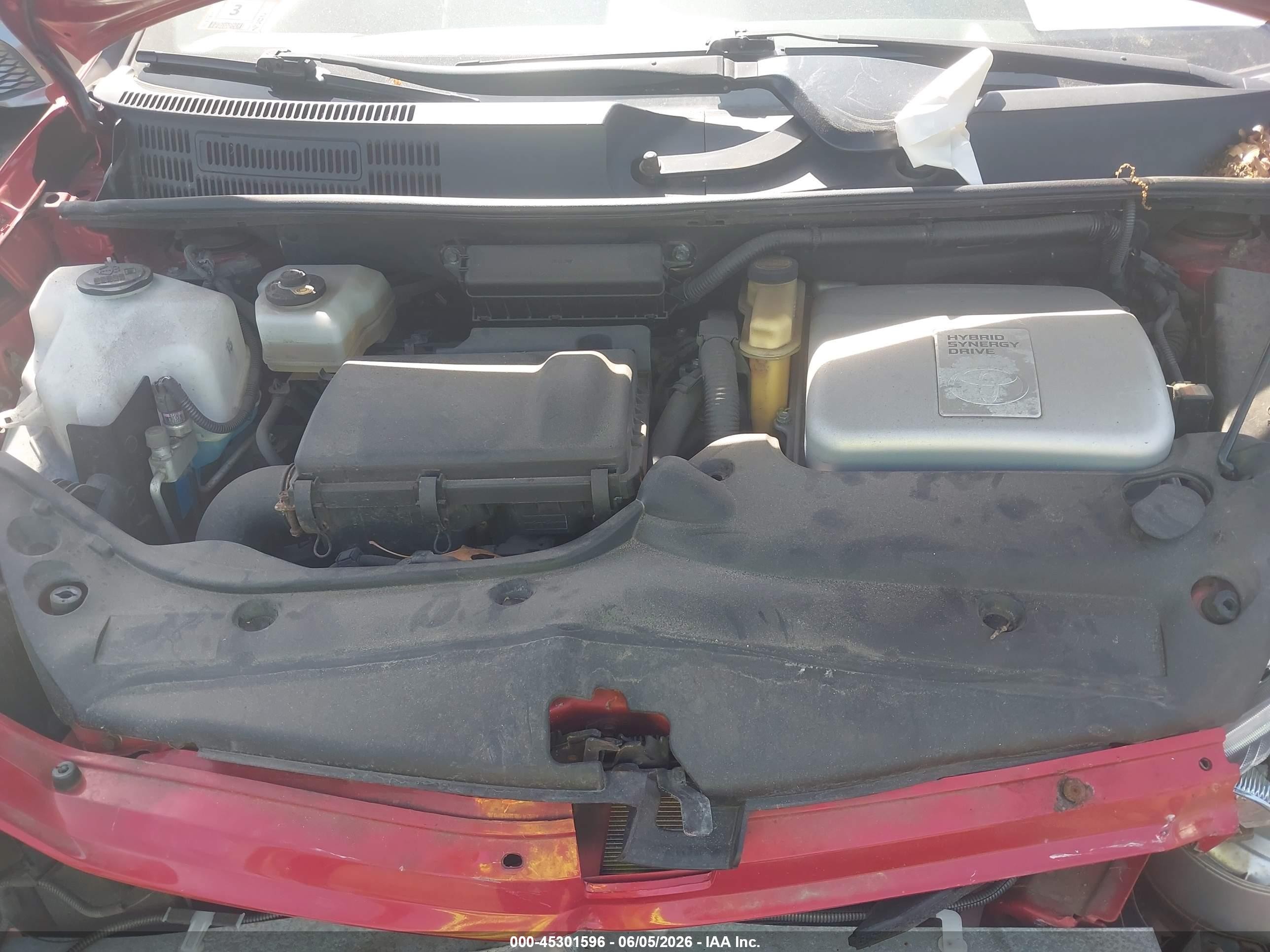 2008 Toyota Prius   Red vin: JTDKB20U987723754