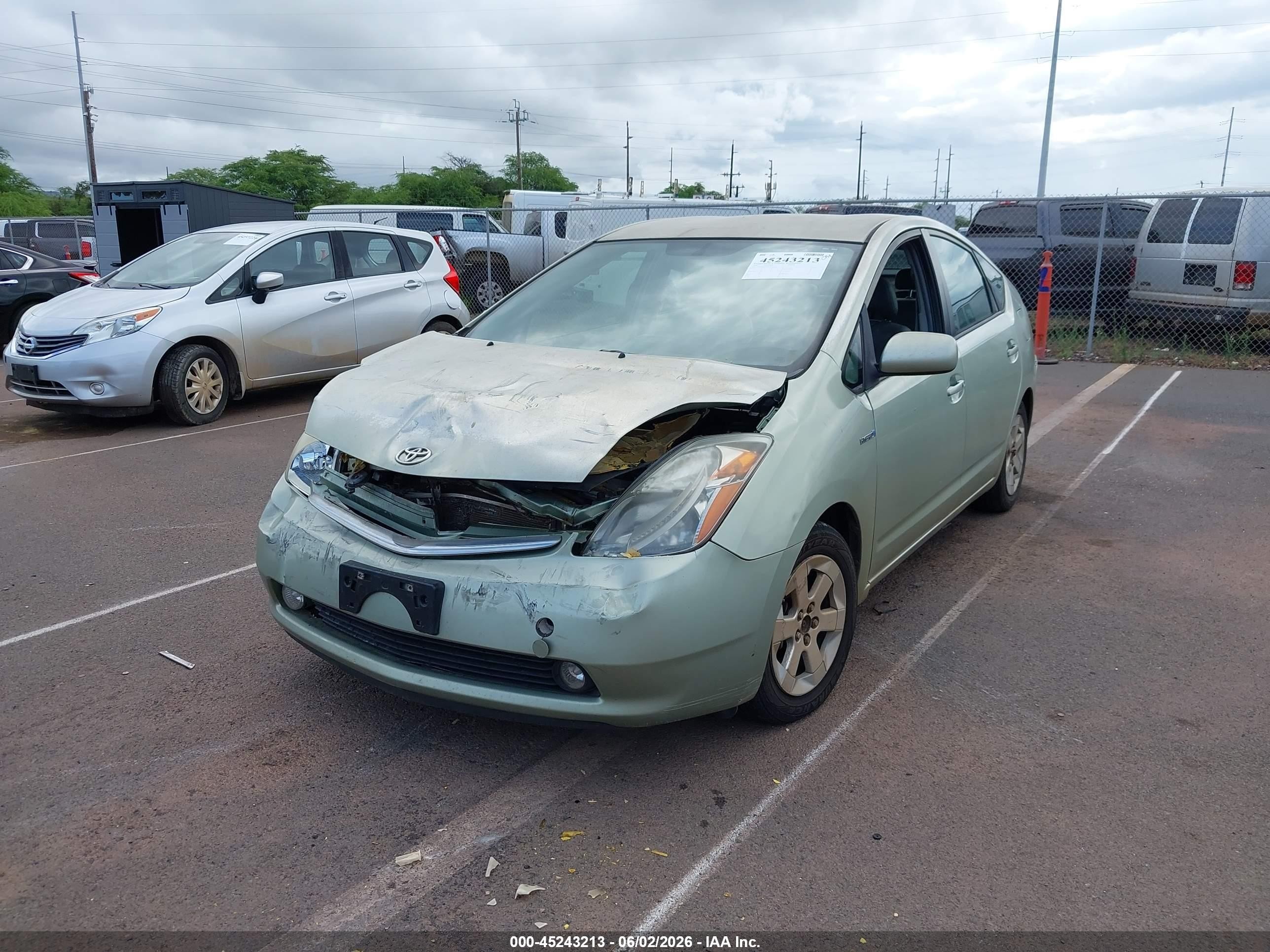 2008 Toyota Prius Standard/touring Green vin: JTDKB20U987743129