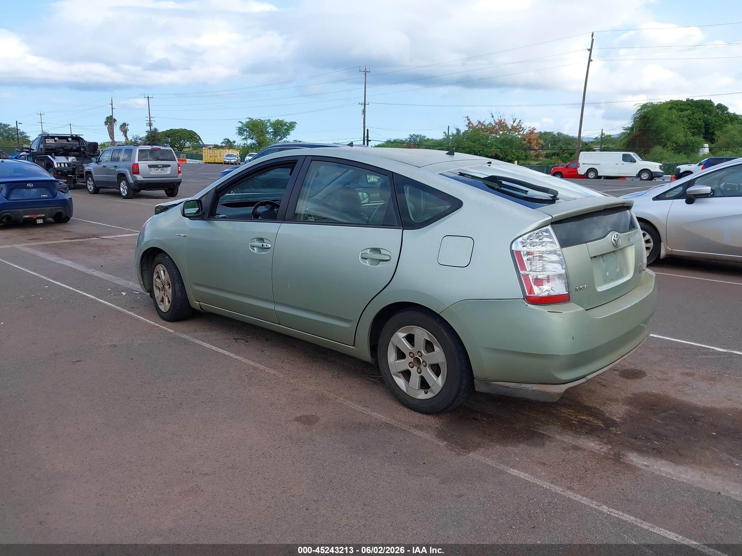 2008 Toyota Prius Standard/touring Green vin: JTDKB20U987743129