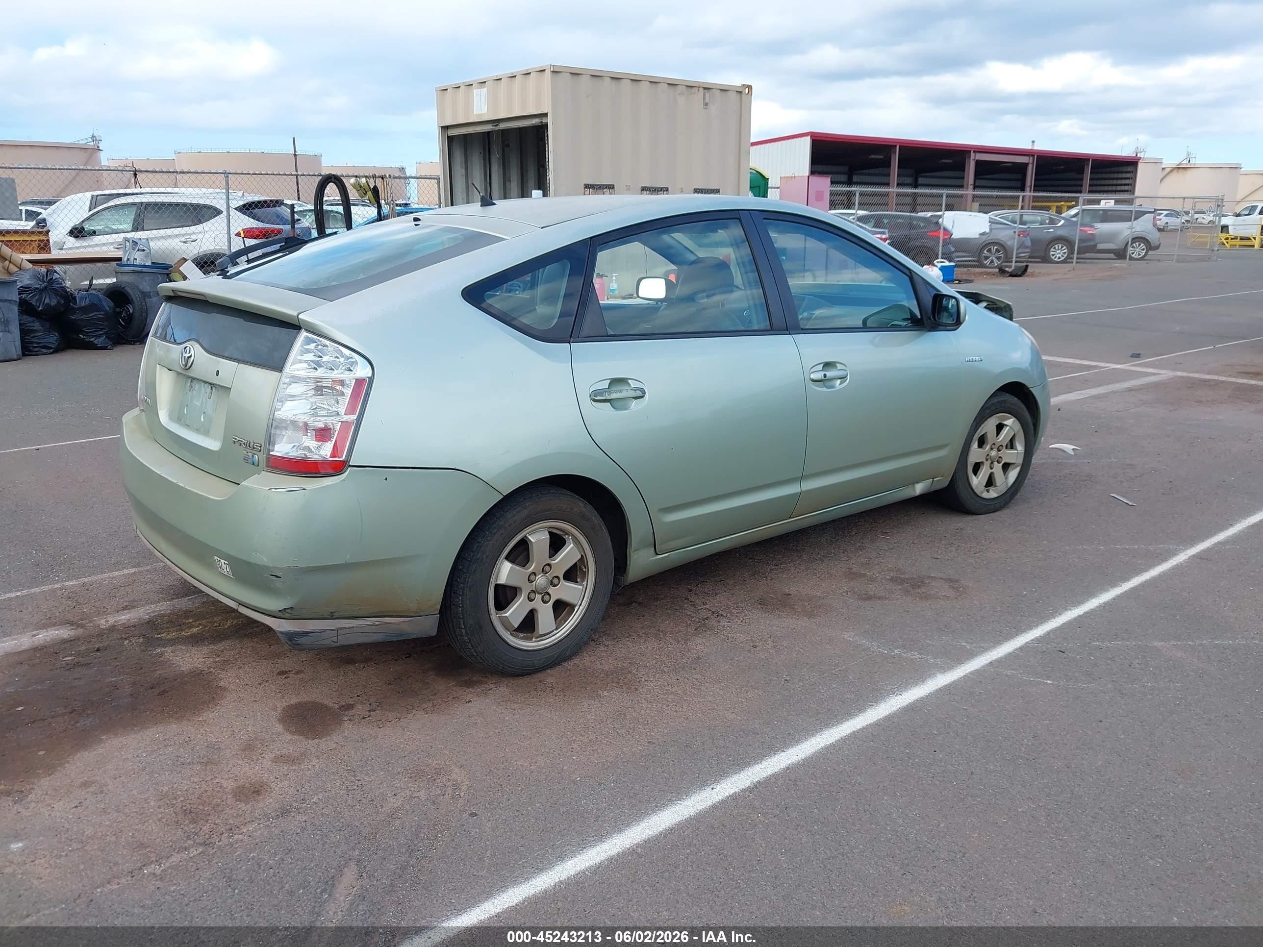2008 Toyota Prius Standard/touring Green vin: JTDKB20U987743129