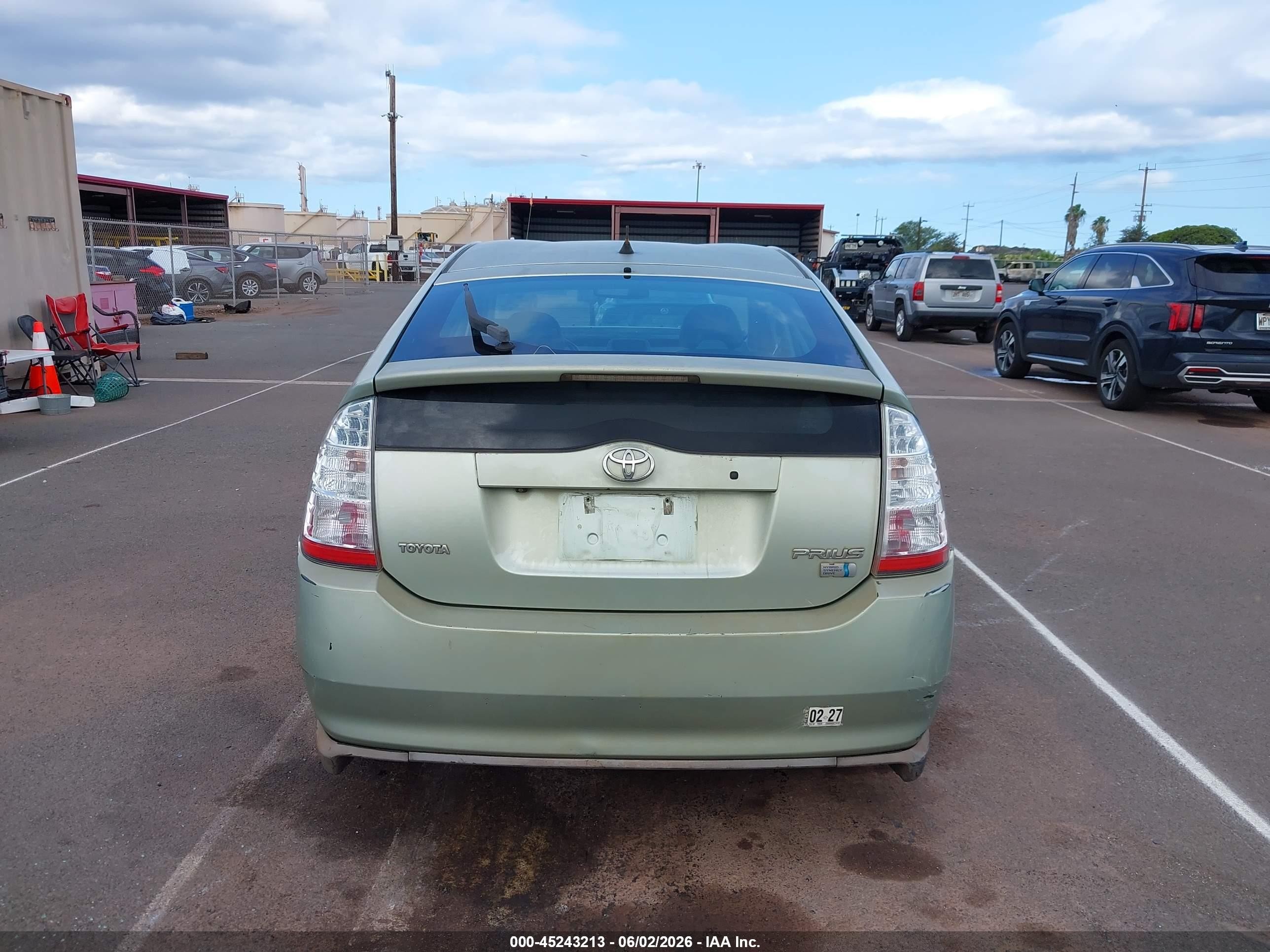 2008 Toyota Prius Standard/touring Green vin: JTDKB20U987743129