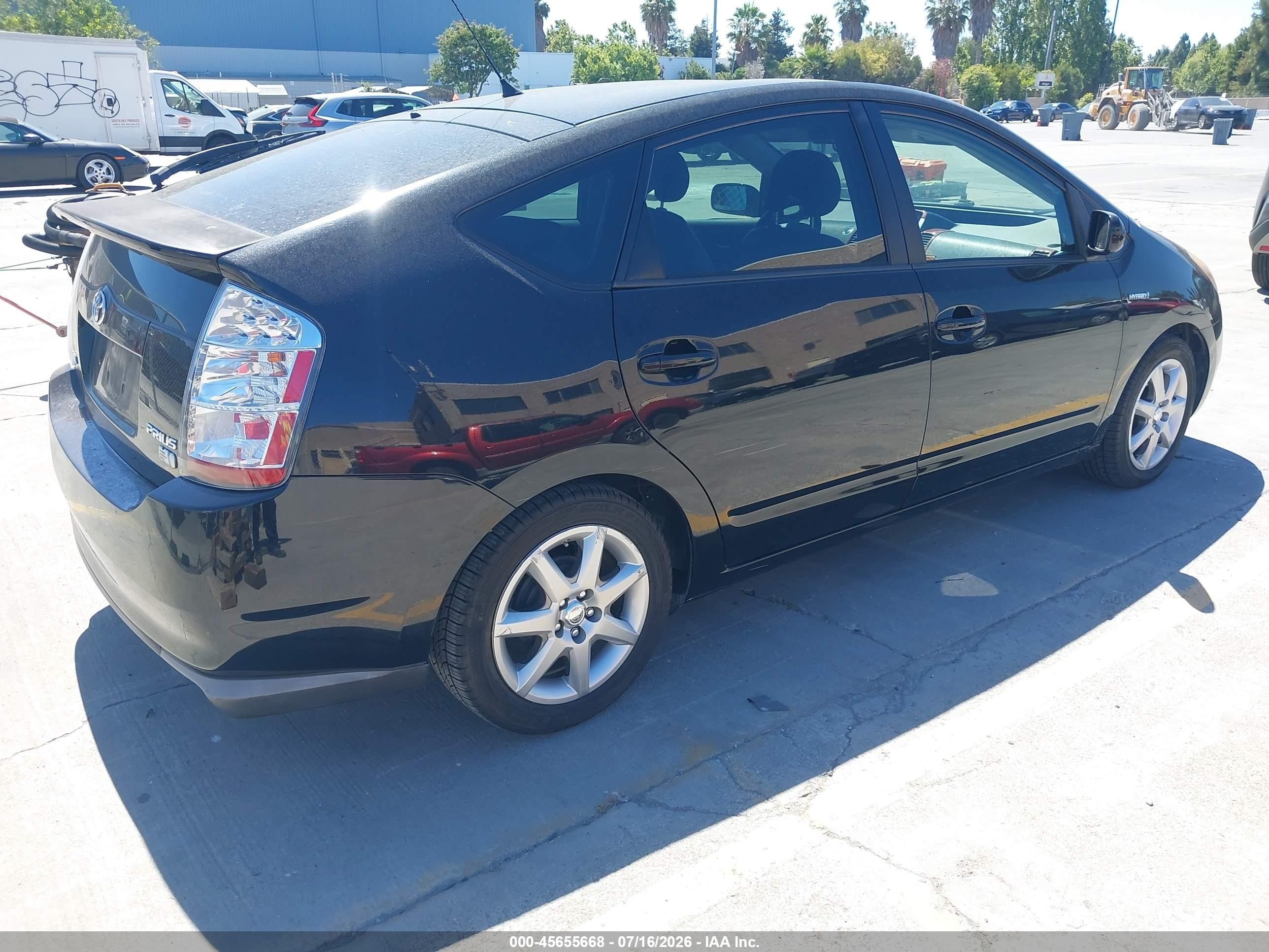 2008 Toyota Prius Touring Black vin: JTDKB20U987758732