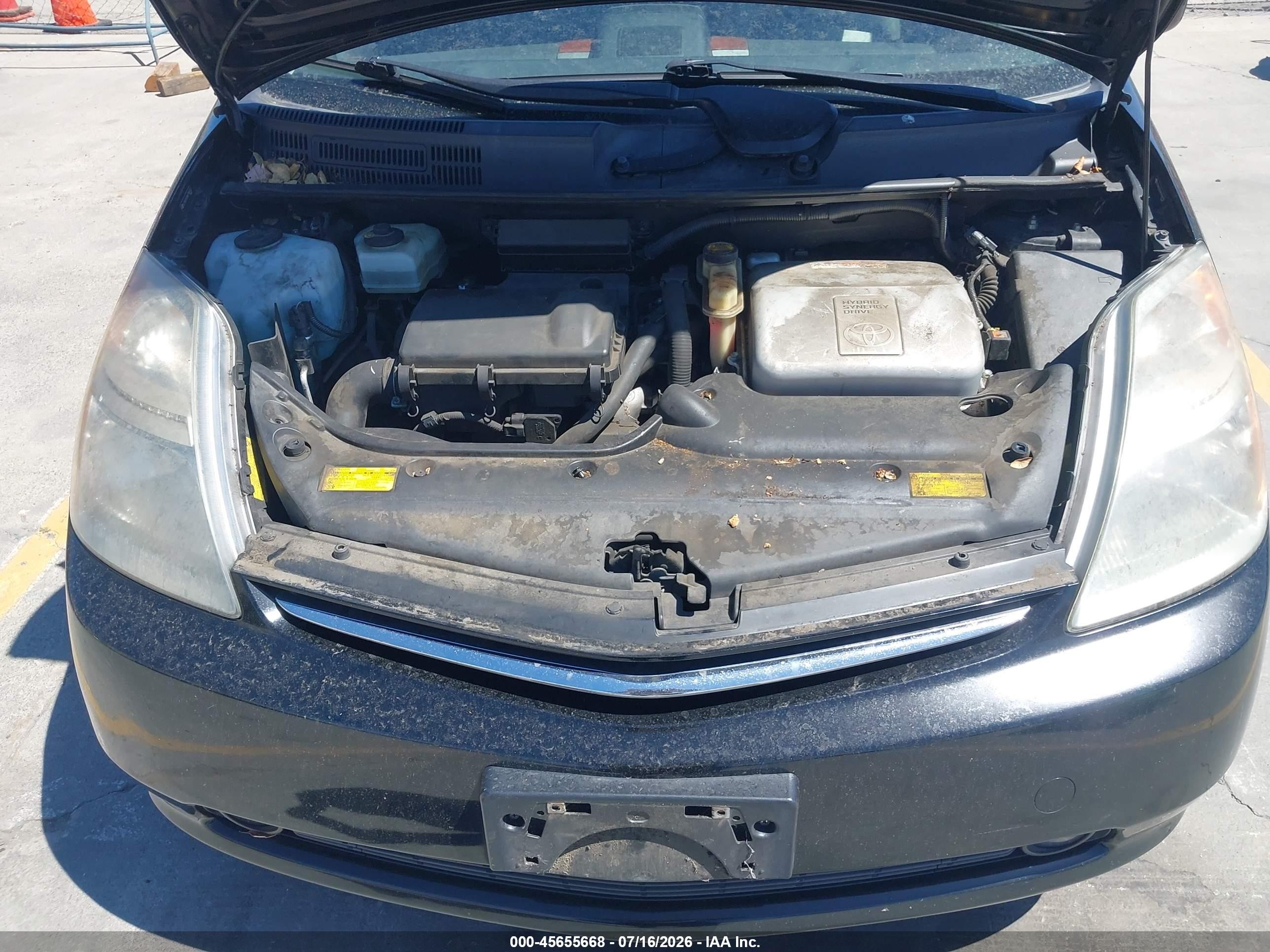 2008 Toyota Prius Touring Black vin: JTDKB20U987758732