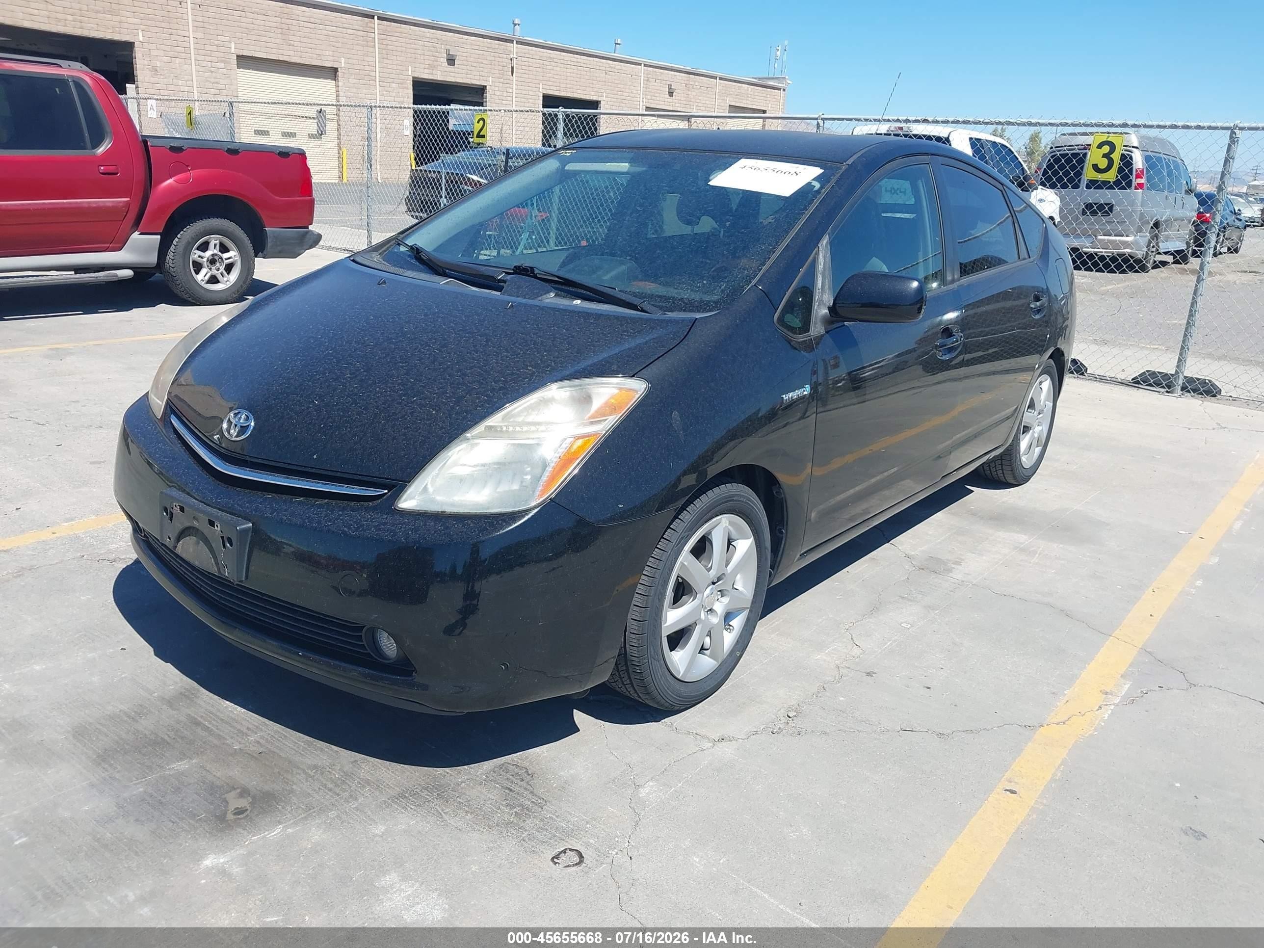 2008 Toyota Prius Touring Black vin: JTDKB20U987758732
