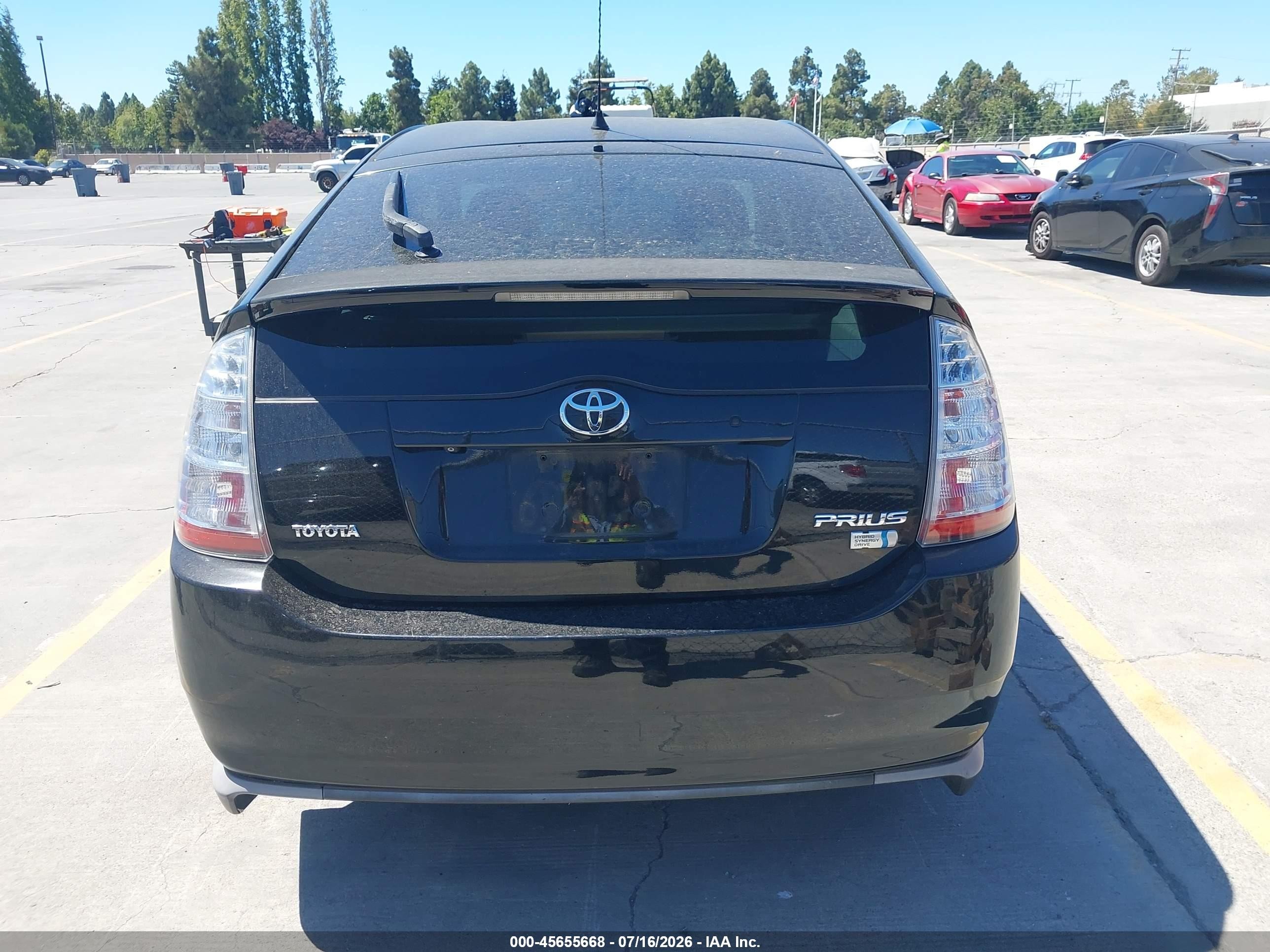 2008 Toyota Prius Touring Black vin: JTDKB20U987758732