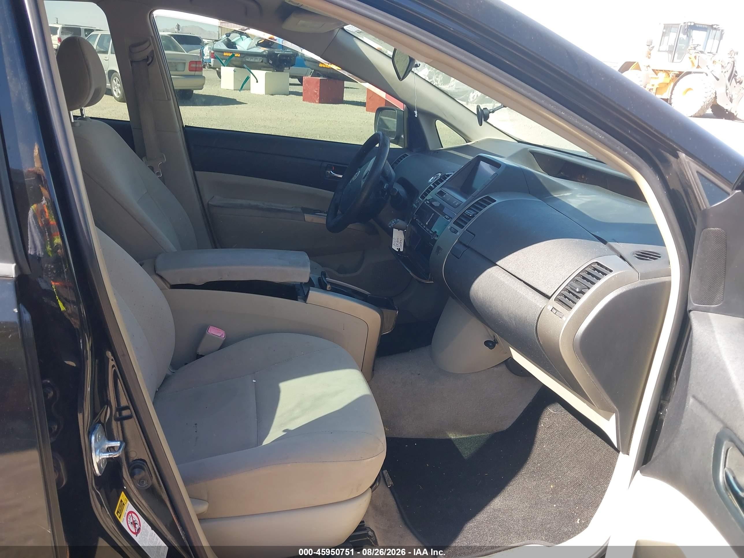 2008 Toyota Prius   Black vin: JTDKB20U987787714