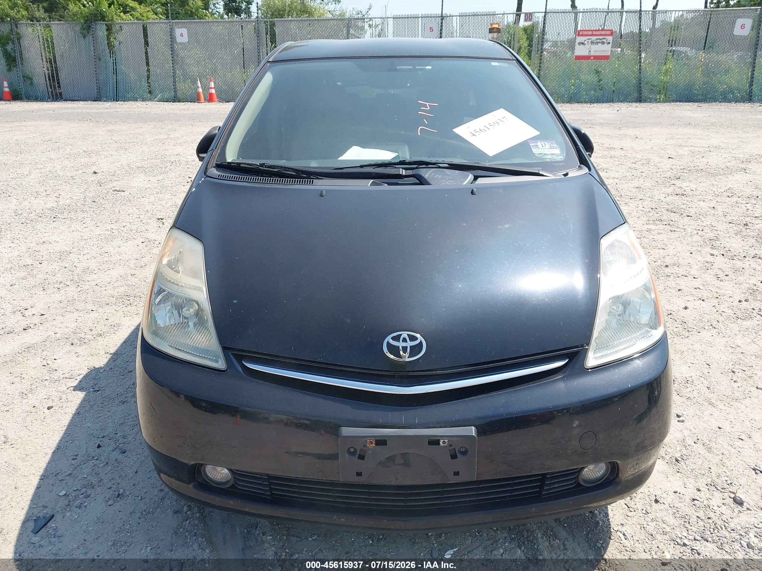 2008 Toyota Prius   Black vin: JTDKB20U987795294