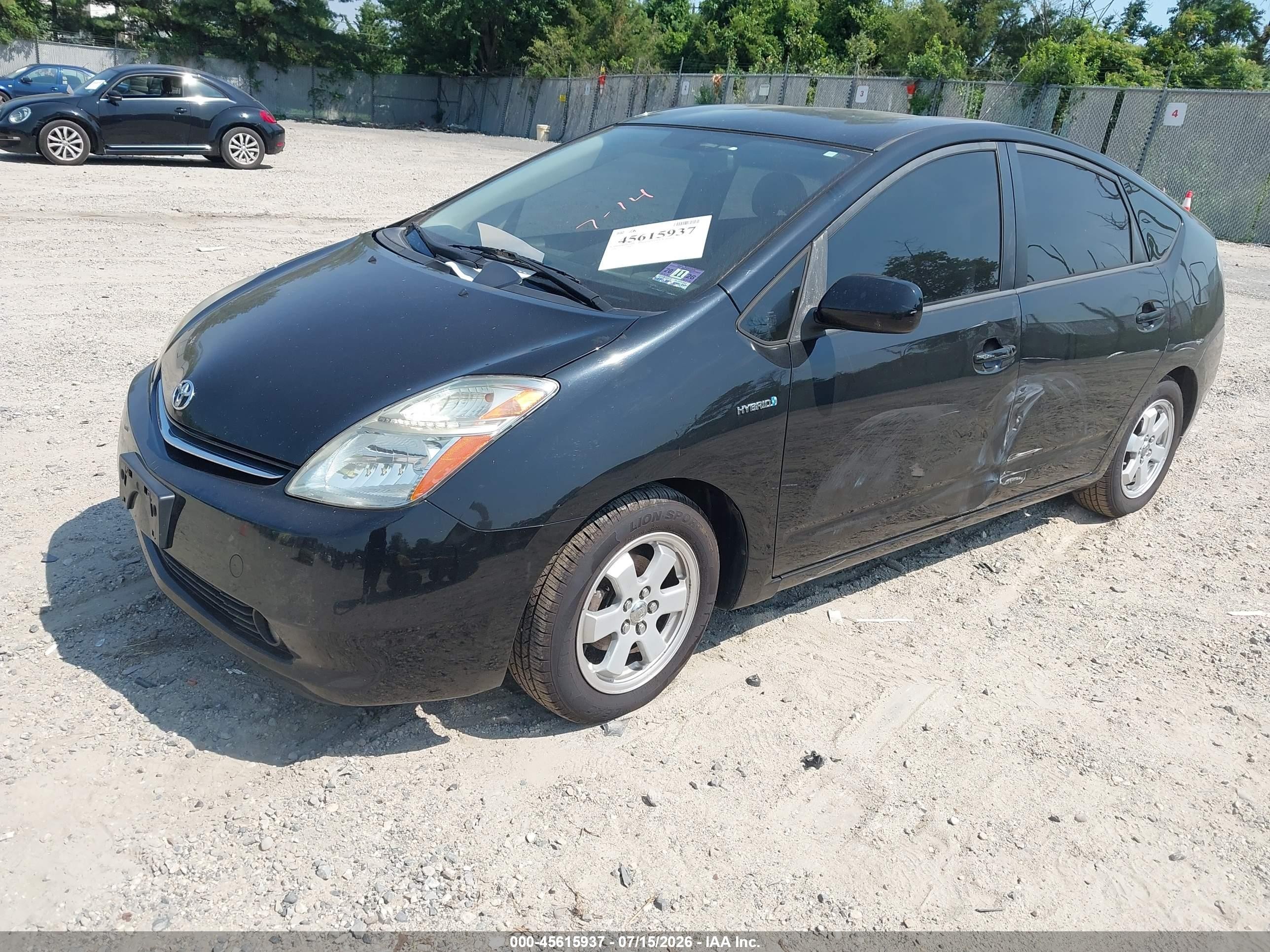 2008 Toyota Prius   Black vin: JTDKB20U987795294