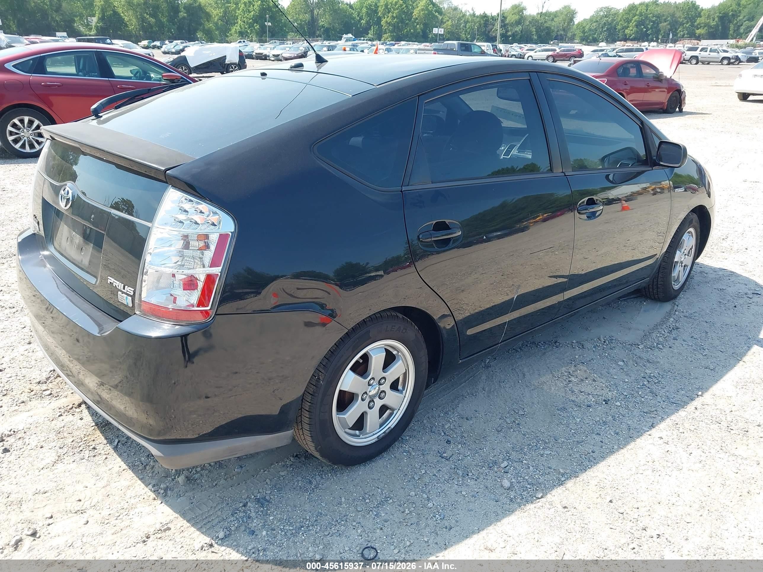 2008 Toyota Prius   Black vin: JTDKB20U987795294