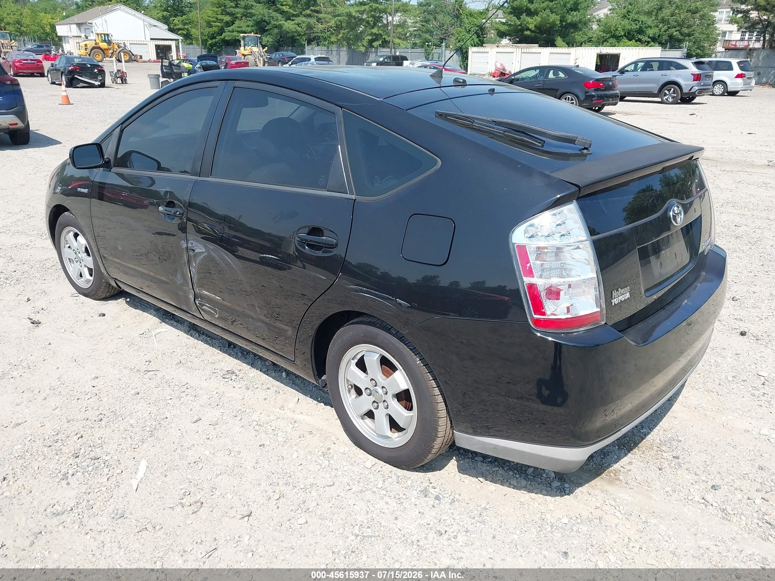 2008 Toyota Prius   Black vin: JTDKB20U987795294