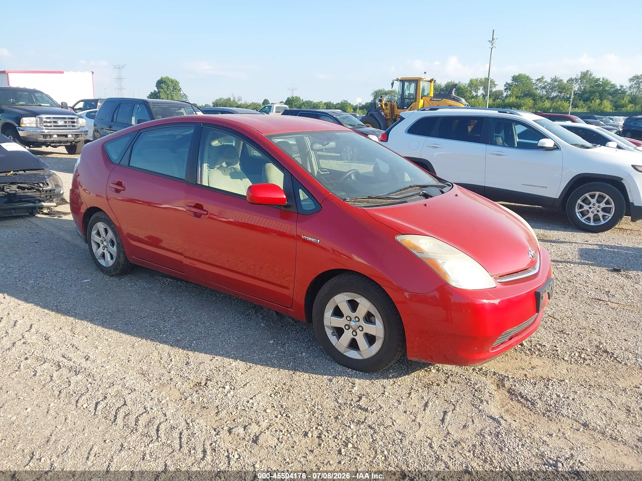 2008 Toyota Prius   Red vin: JTDKB20U987797692