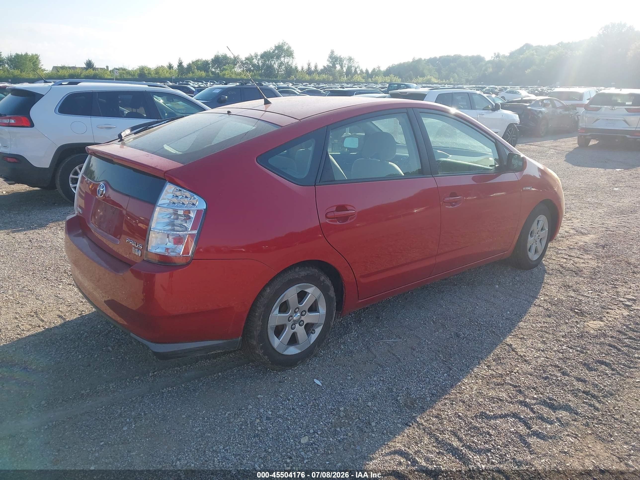 2008 Toyota Prius   Red vin: JTDKB20U987797692