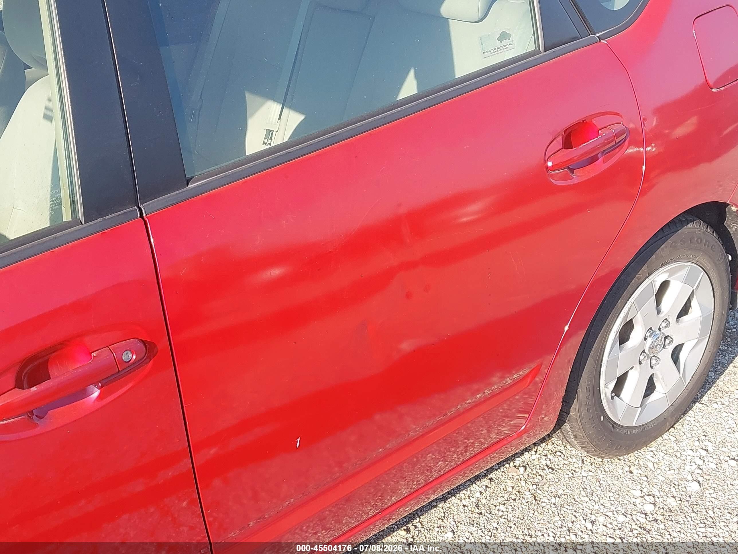 2008 Toyota Prius   Red vin: JTDKB20U987797692