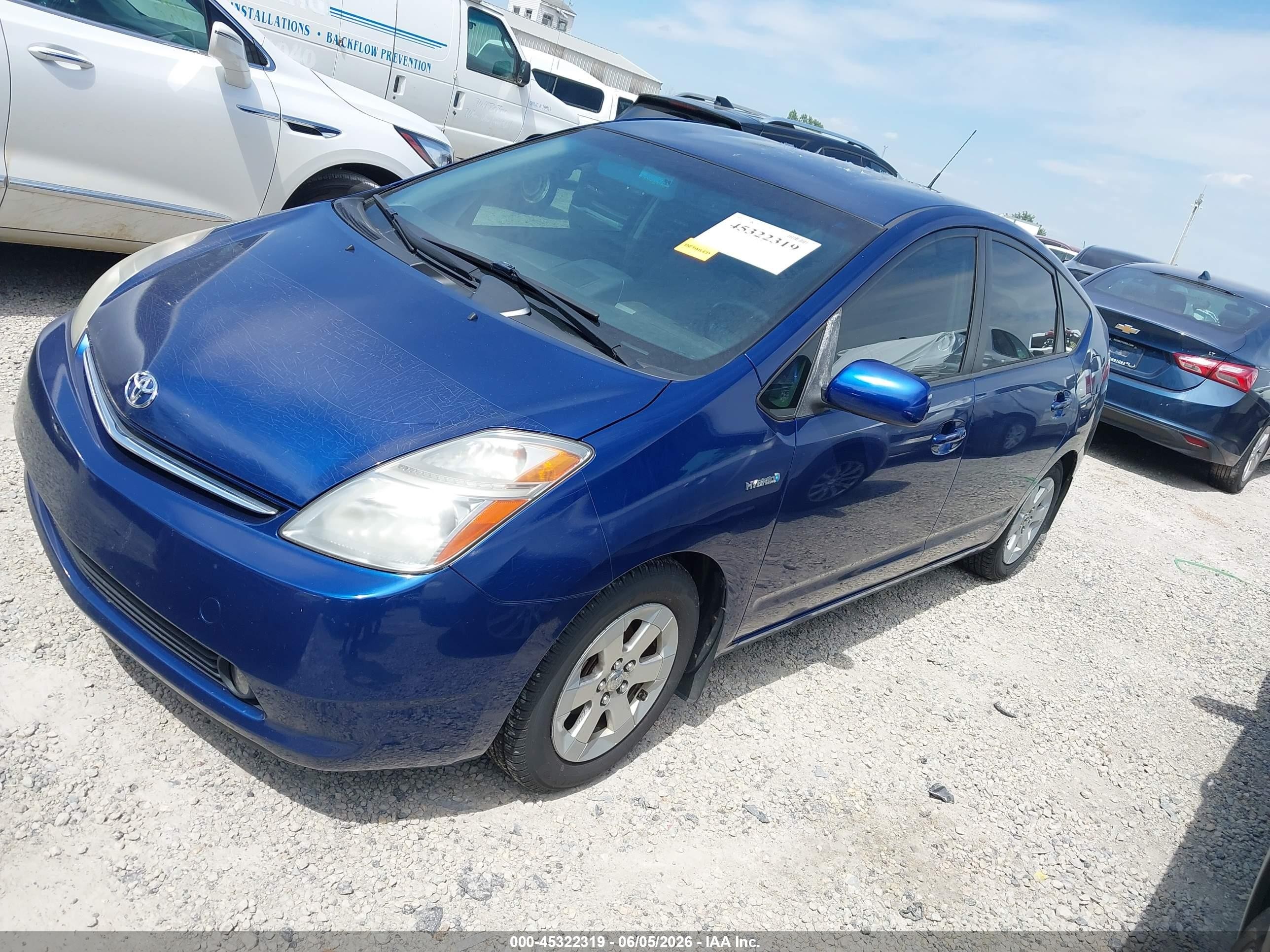2008 Toyota Prius   Blue vin: JTDKB20U987806200