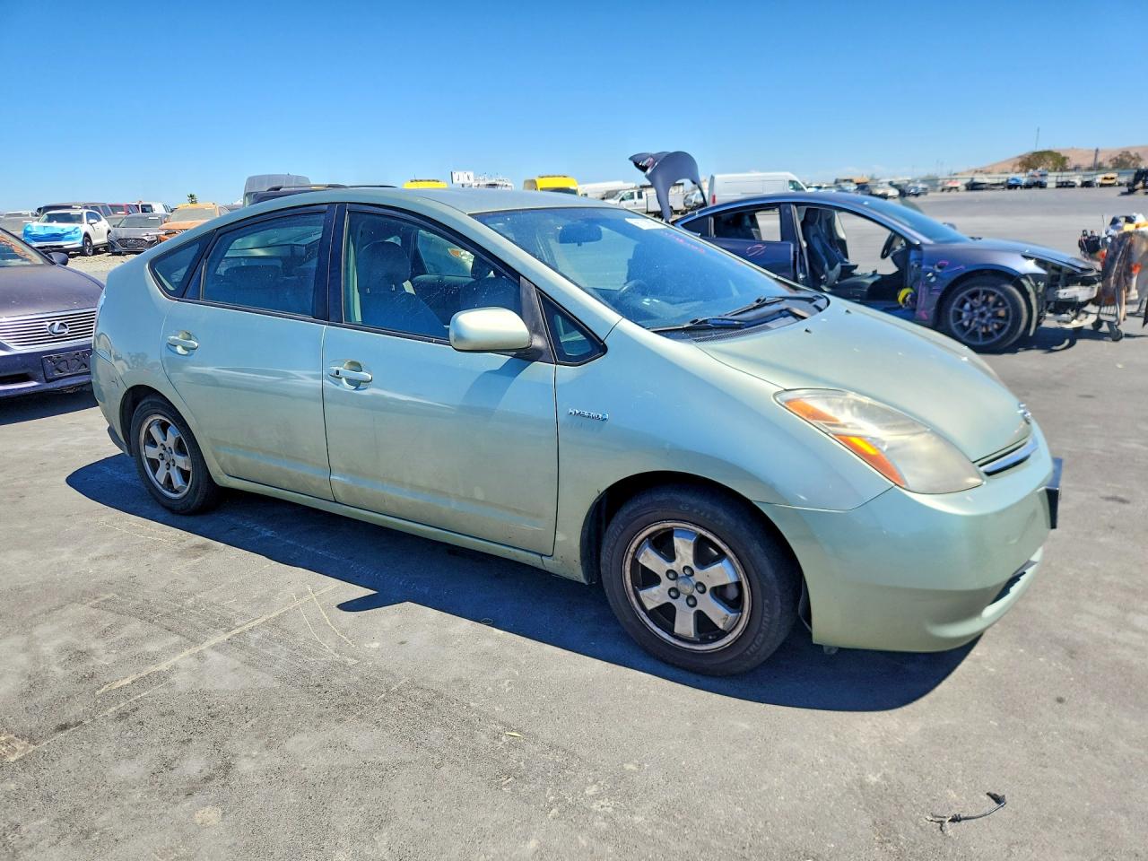 2008 Toyota Prius Base Green vin: JTDKB20U987807055