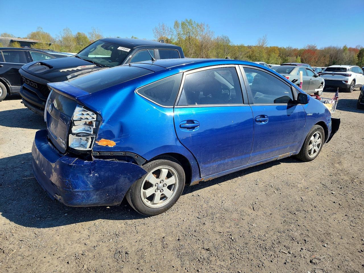 2008 Toyota Prius Base Blue vin: JTDKB20U987808626