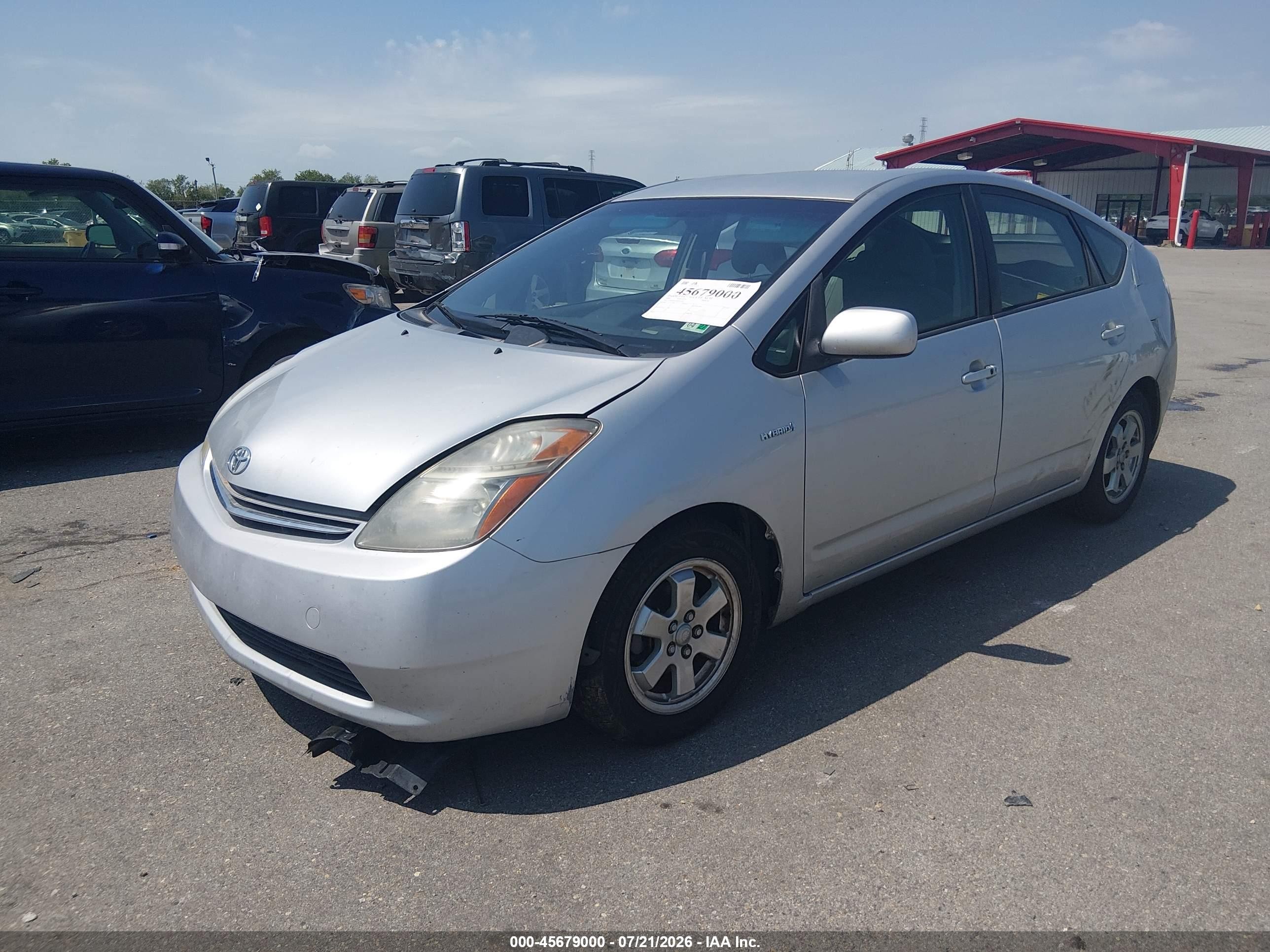 2008 Toyota Prius   Silver vin: JTDKB20U987812630