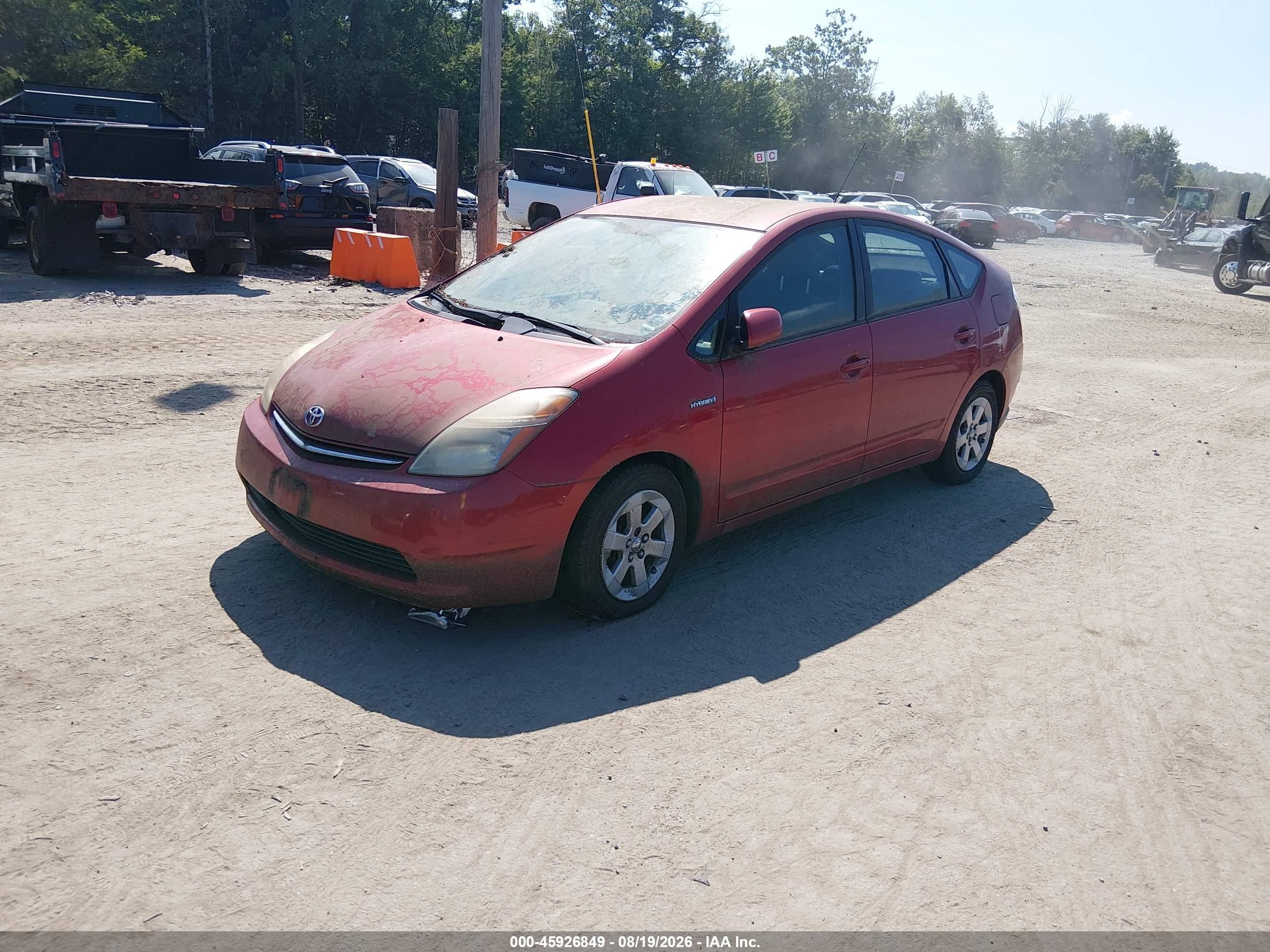 2009 Toyota Prius   Красный vin: JTDKB20U993497918