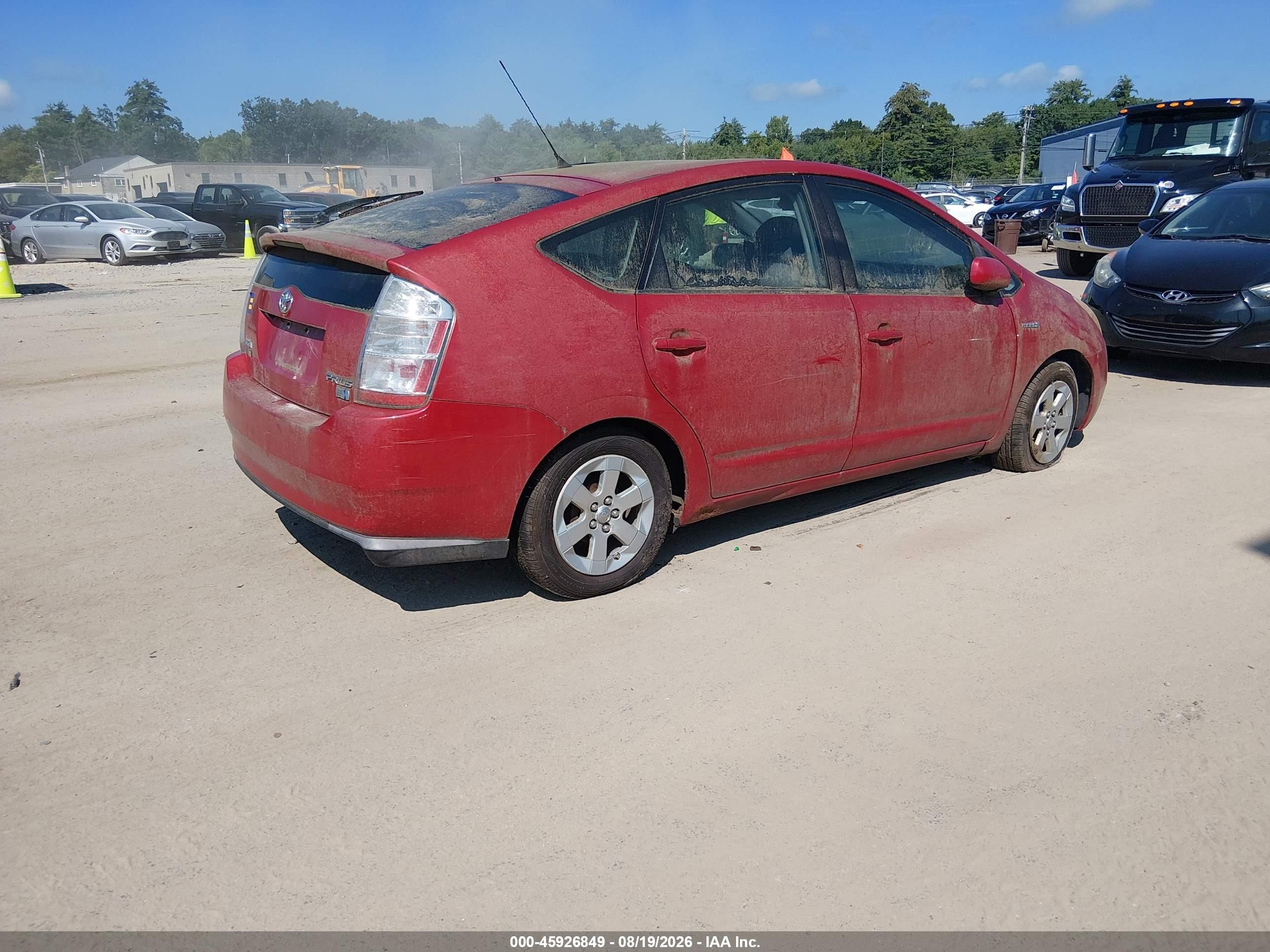2009 Toyota Prius   Красный vin: JTDKB20U993497918