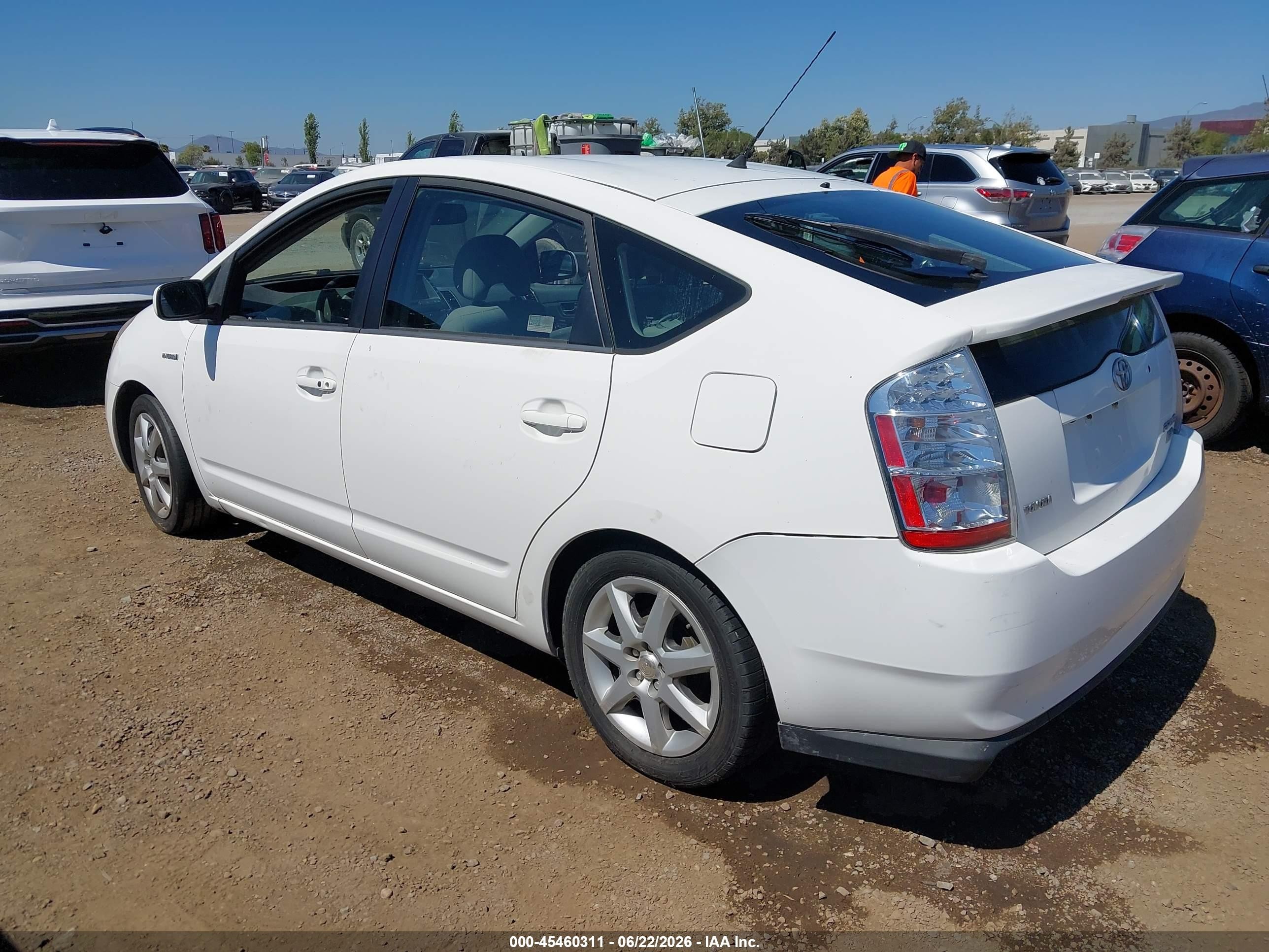 2009 Toyota Prius Touring Белый vin: JTDKB20U993500980