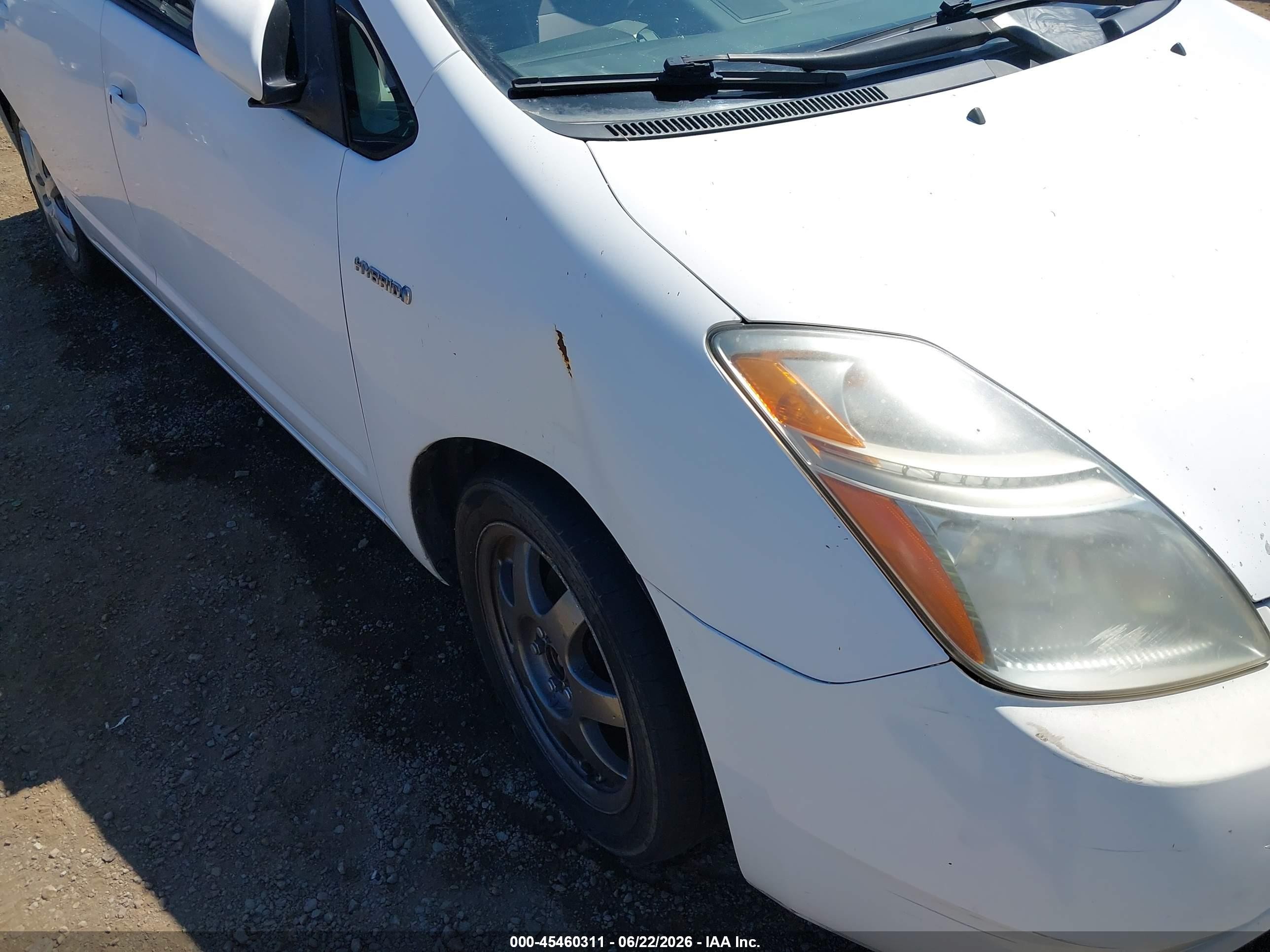 2009 Toyota Prius Touring Белый vin: JTDKB20U993500980